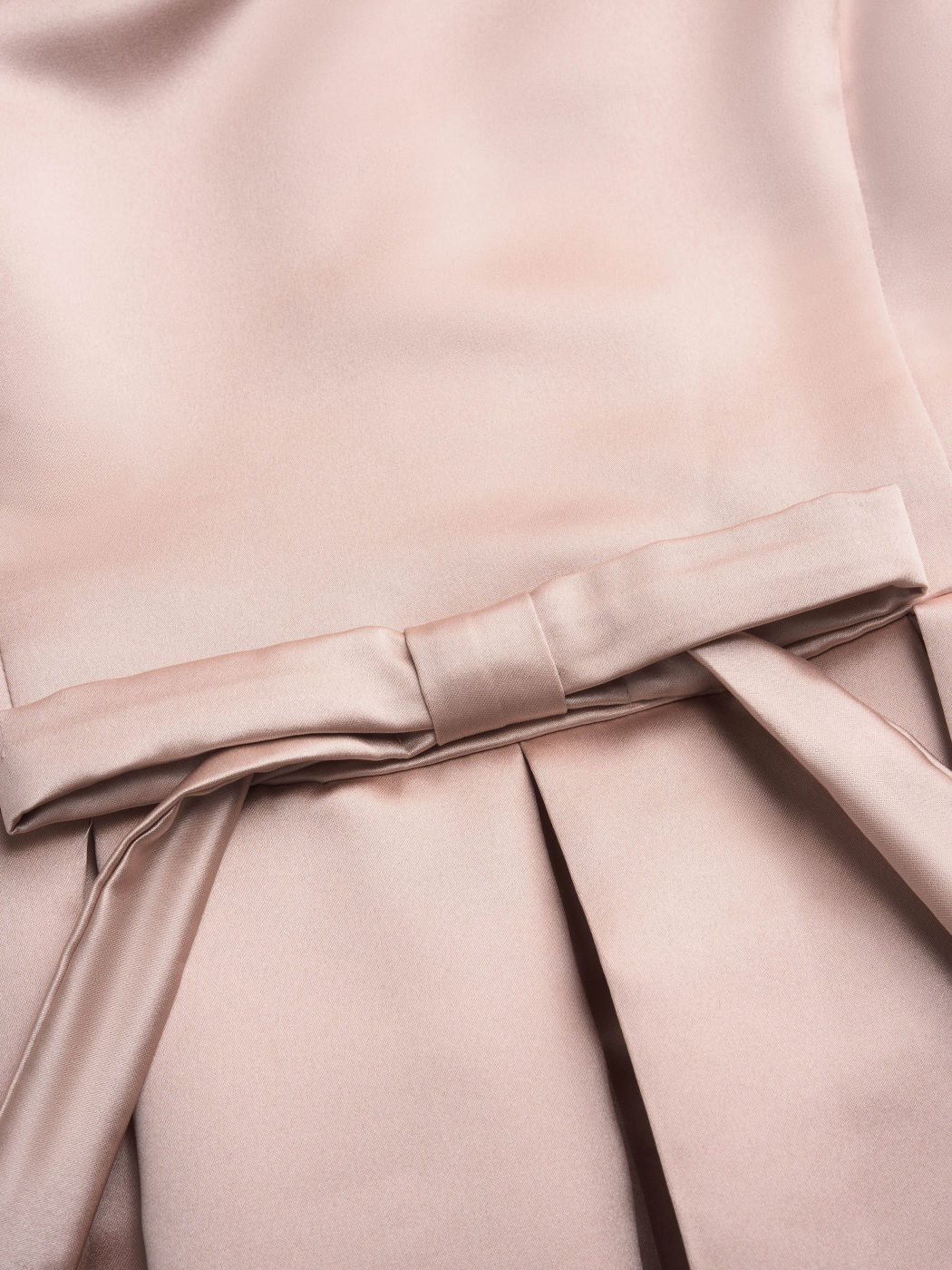 Satin Rüschen Schleife Midikleid Kurve & Plus