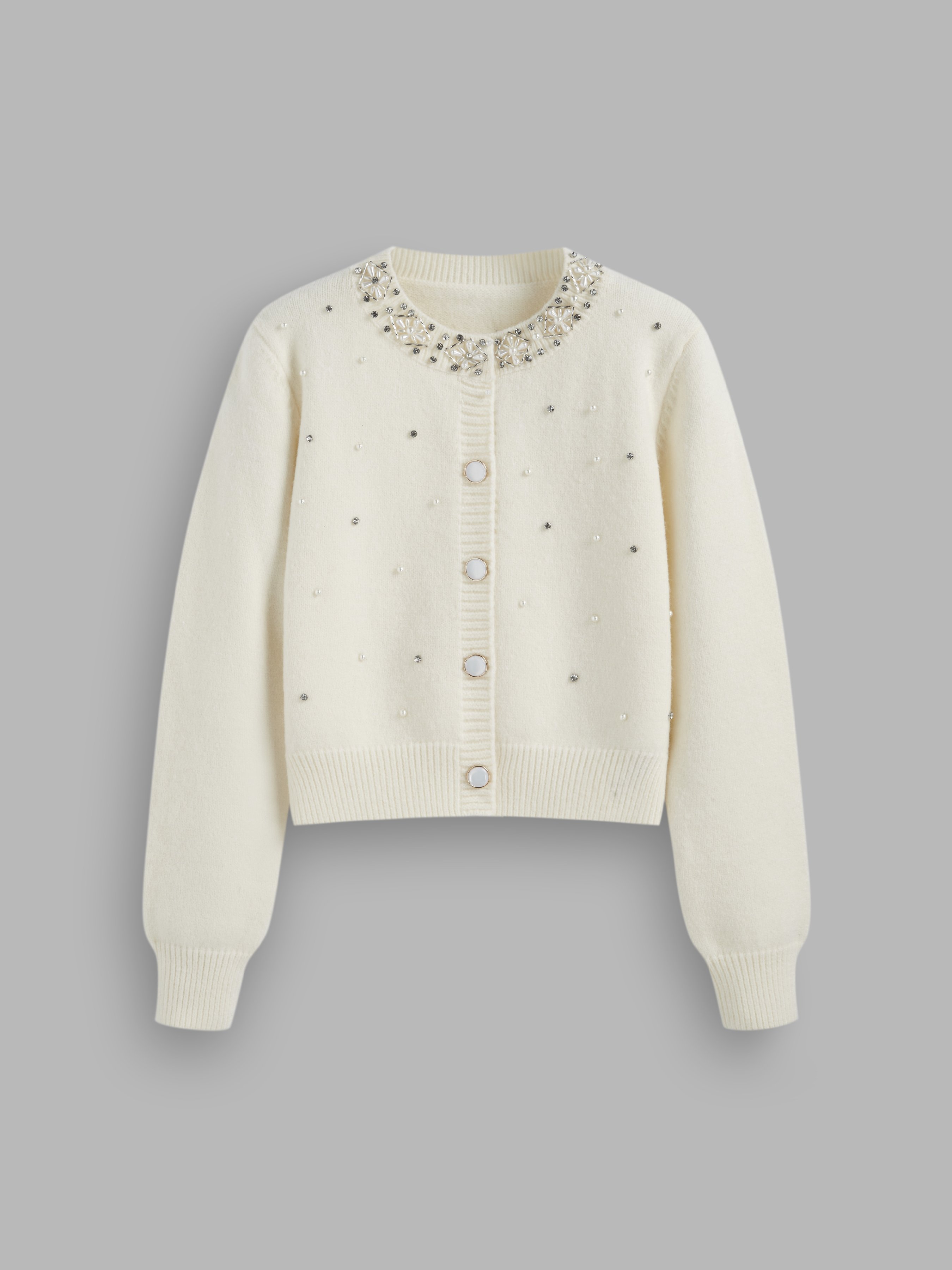 Rhinestone Studded Raglan Top