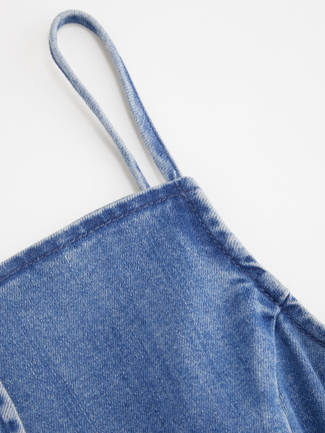 Stretch Denim Solid Button Maxi Dress
