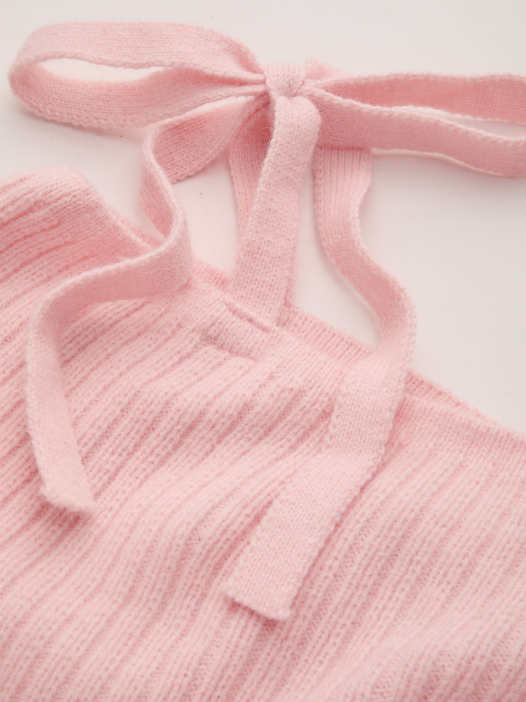 Knit V-Ausschnitt Schleife Wickel Oversized Crop Pullover