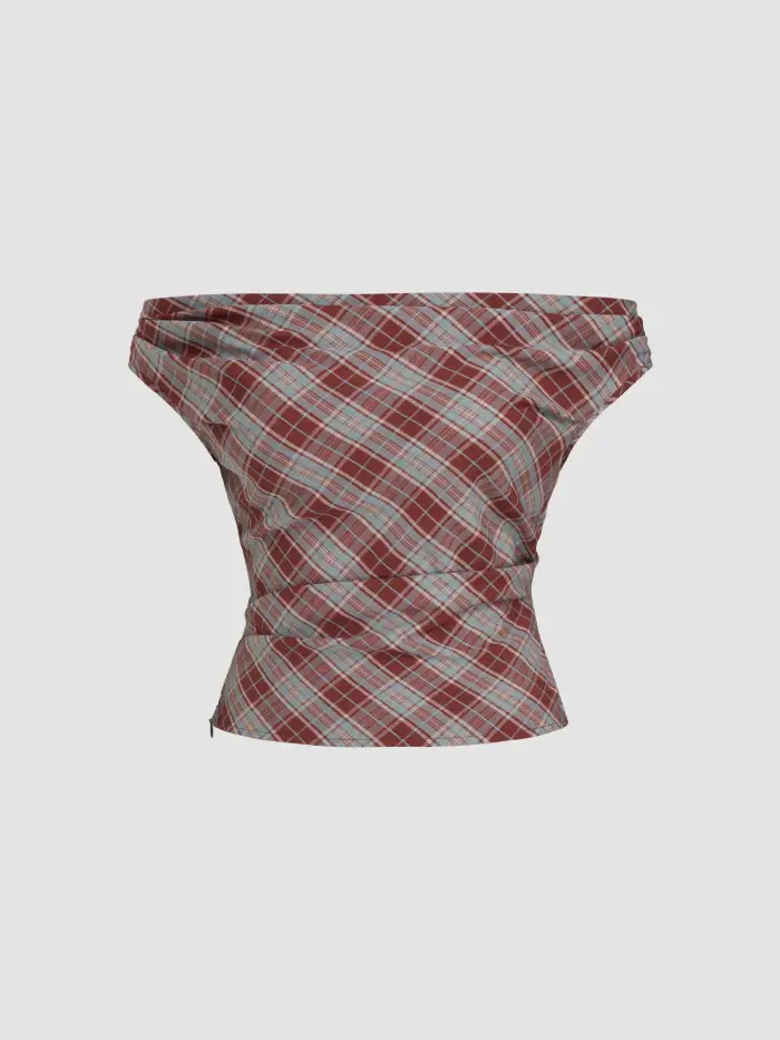 Woven U-neckline Split Blazer For Work