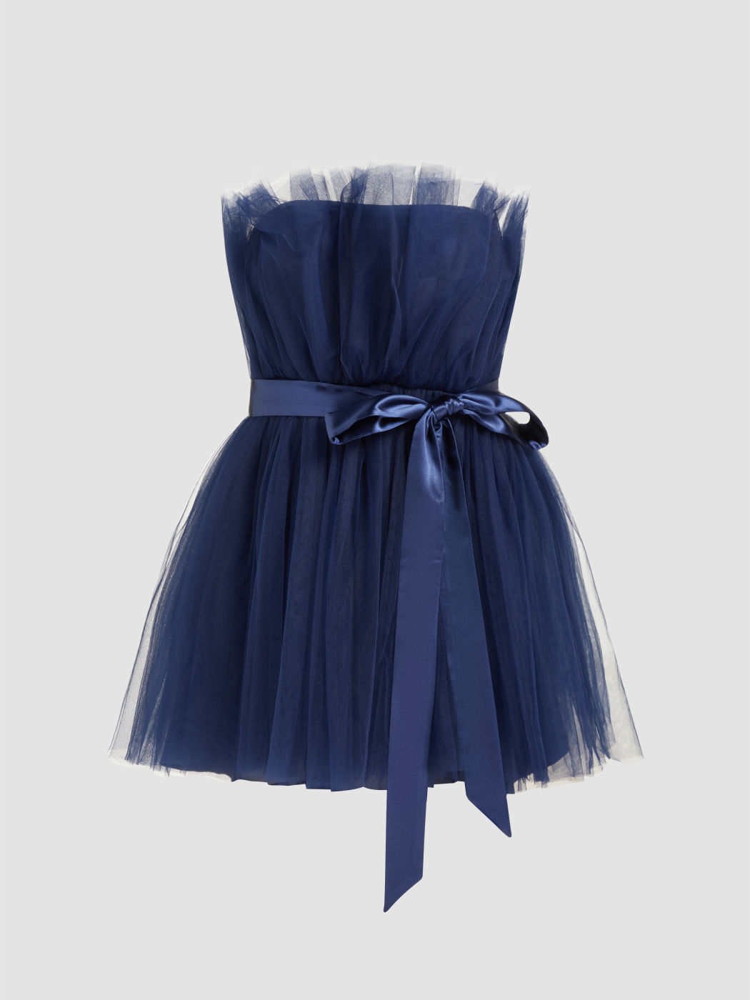 Mesh Tube Geknotetes Tüll Minikleid