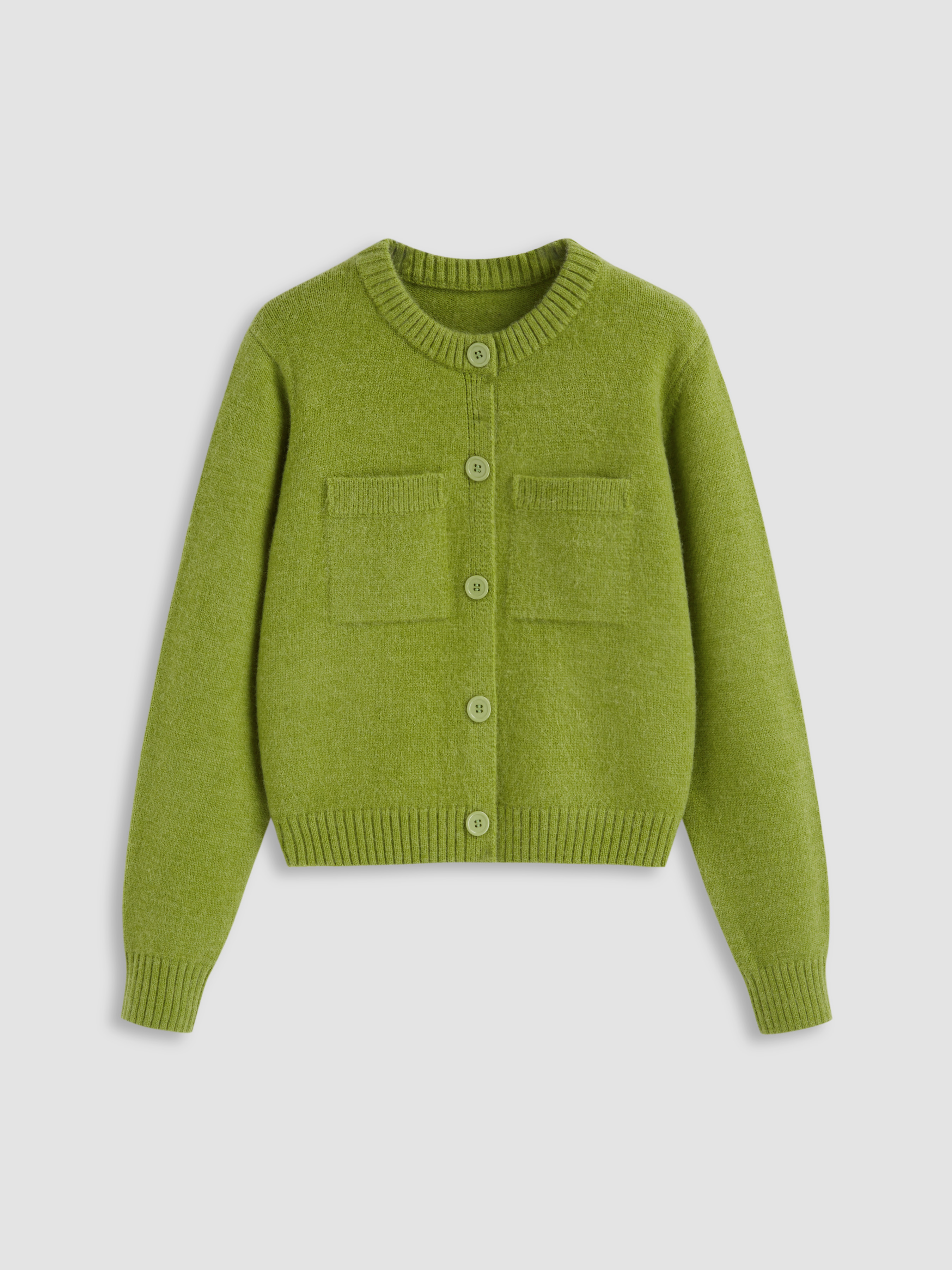 Knit Fabric Knit Collar Button Up Short Sleeve Top For Daily