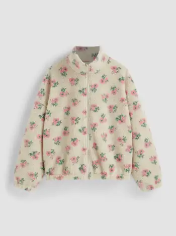 Boat Neck Floral Zipper Mini Dress With Belt