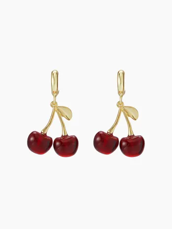 CHERRY DROP EARRINGS