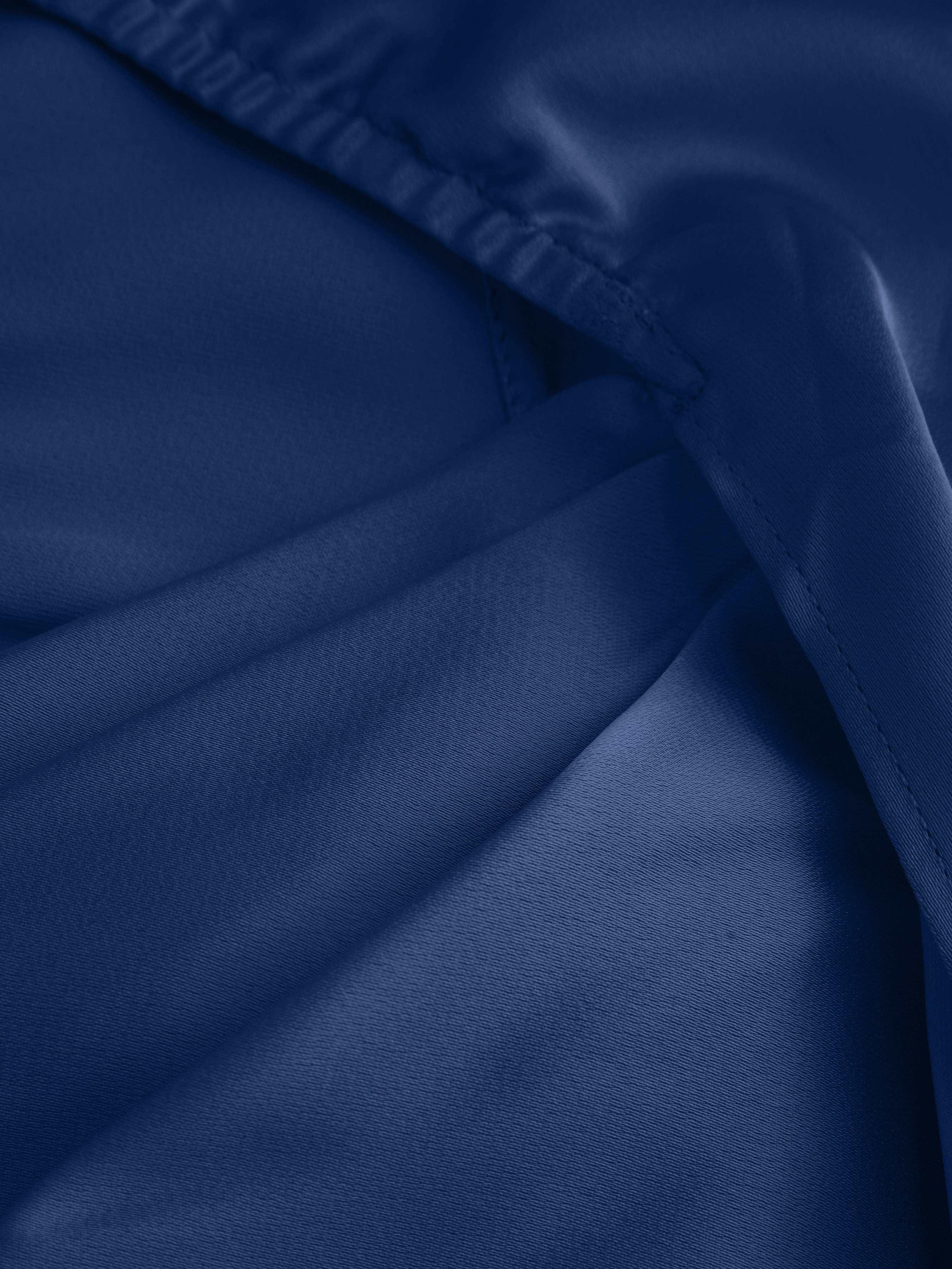 Satin Cowl Neck Solid Ruffle Hem Maxi Dress