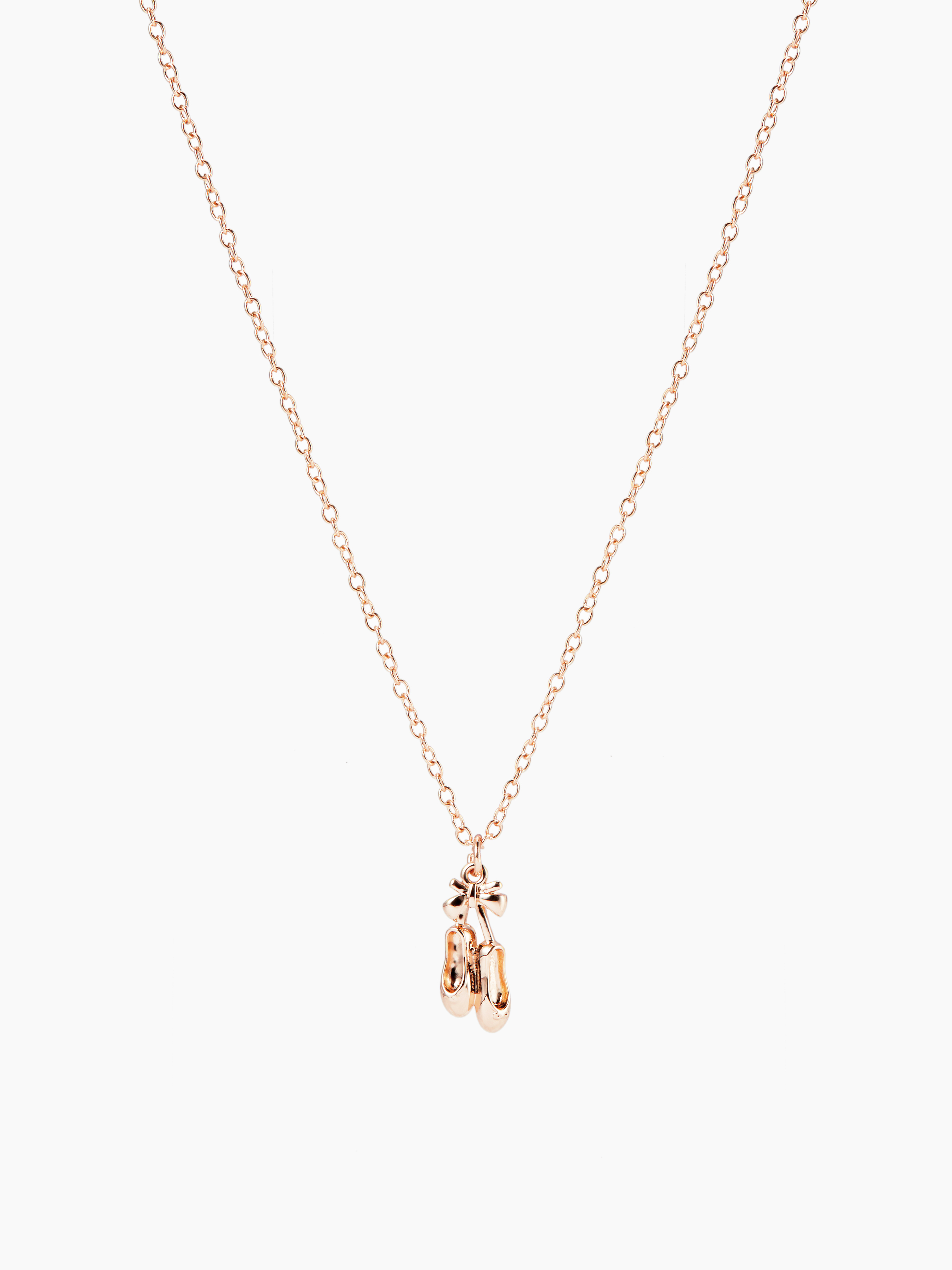 Copper BOWKNOT BALLET SHOES PENDANT NECKLACE For Daily Casual