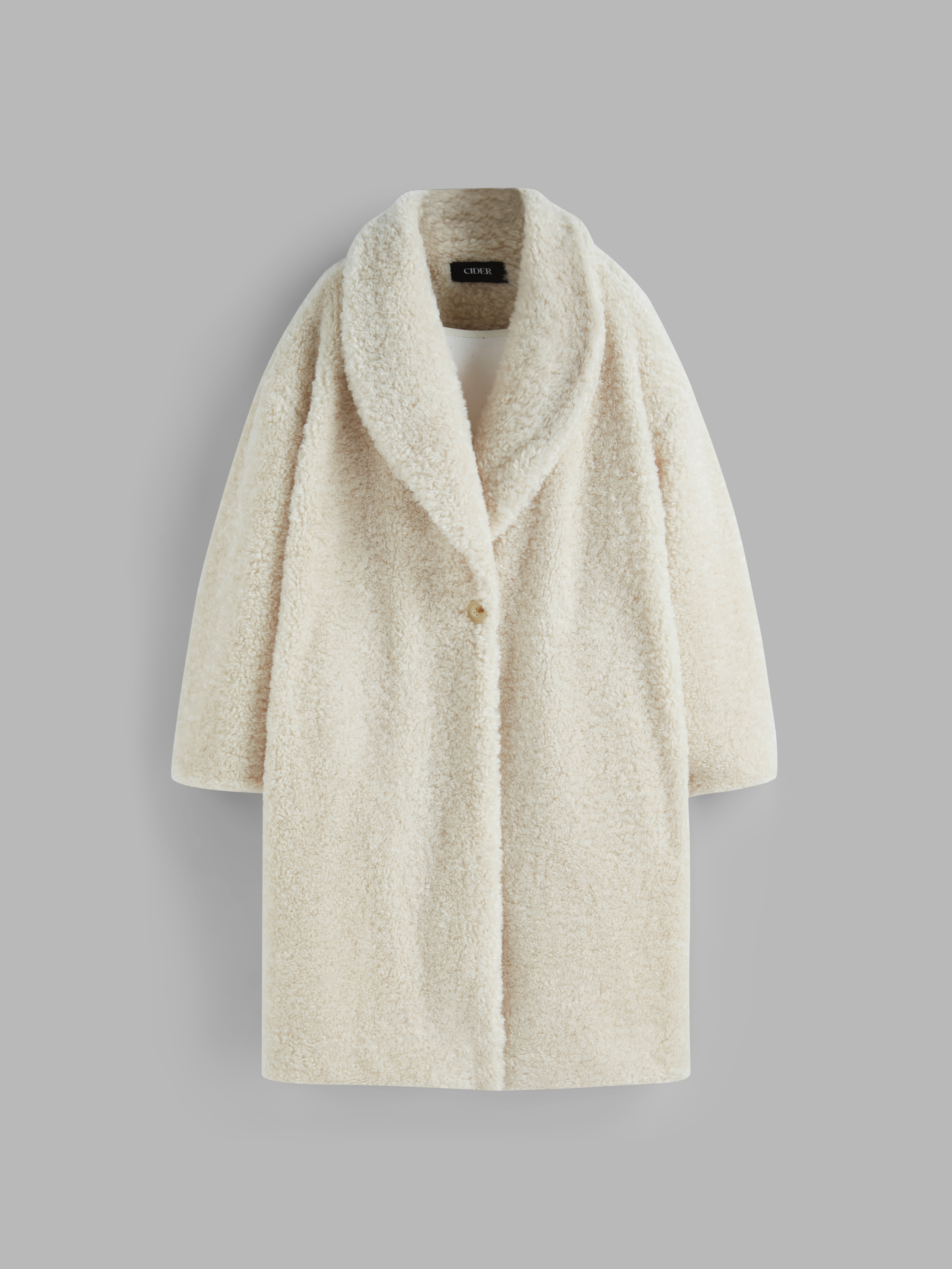 Faux Fur Faux Fur Double Breasted Coat For School Date