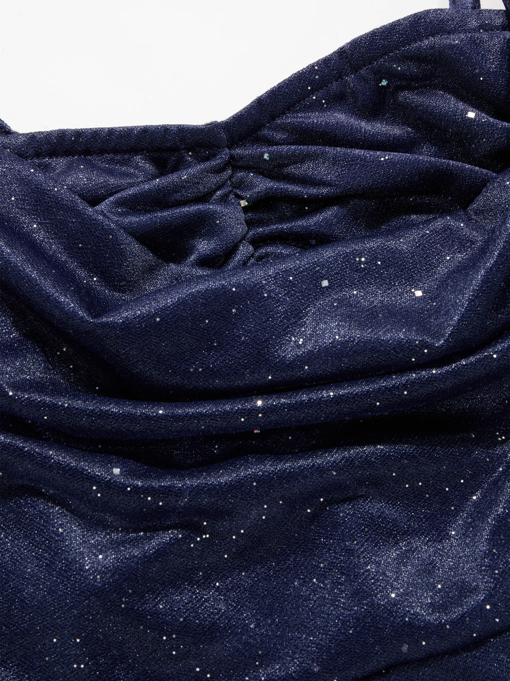 Cowl Neck Glitter Maxi Dress Curve & Plus