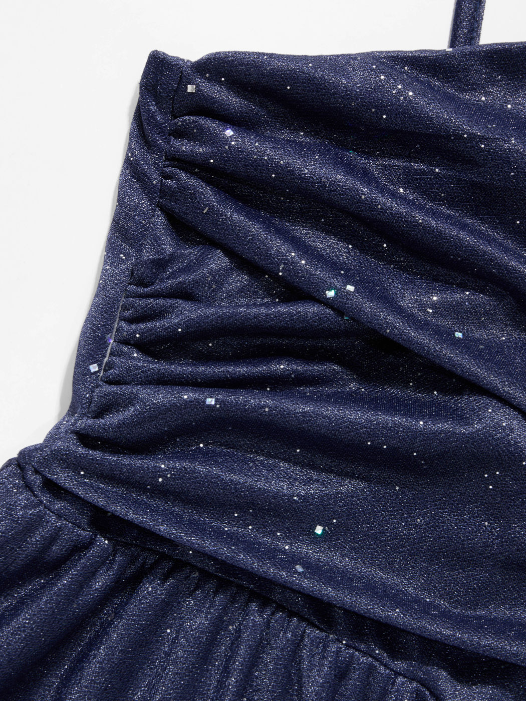 Sweetheart Glitter Knotted Mini Dress Curve & Plus