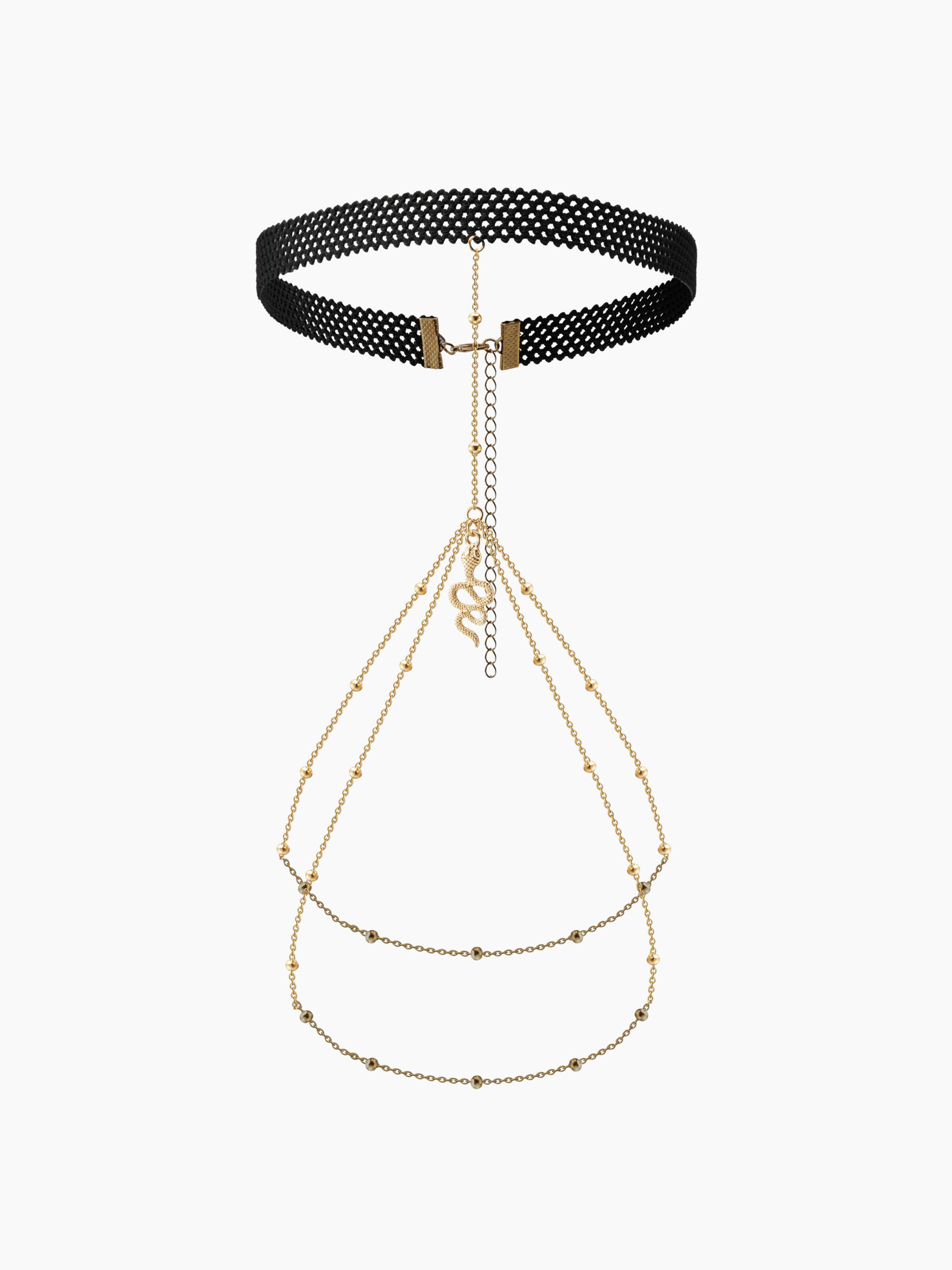SNAKE DESIGN MULTI-LAYERED THIGH CHAIN