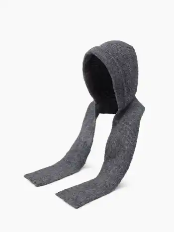 WOOL BEANIE HAT WITH SCARF