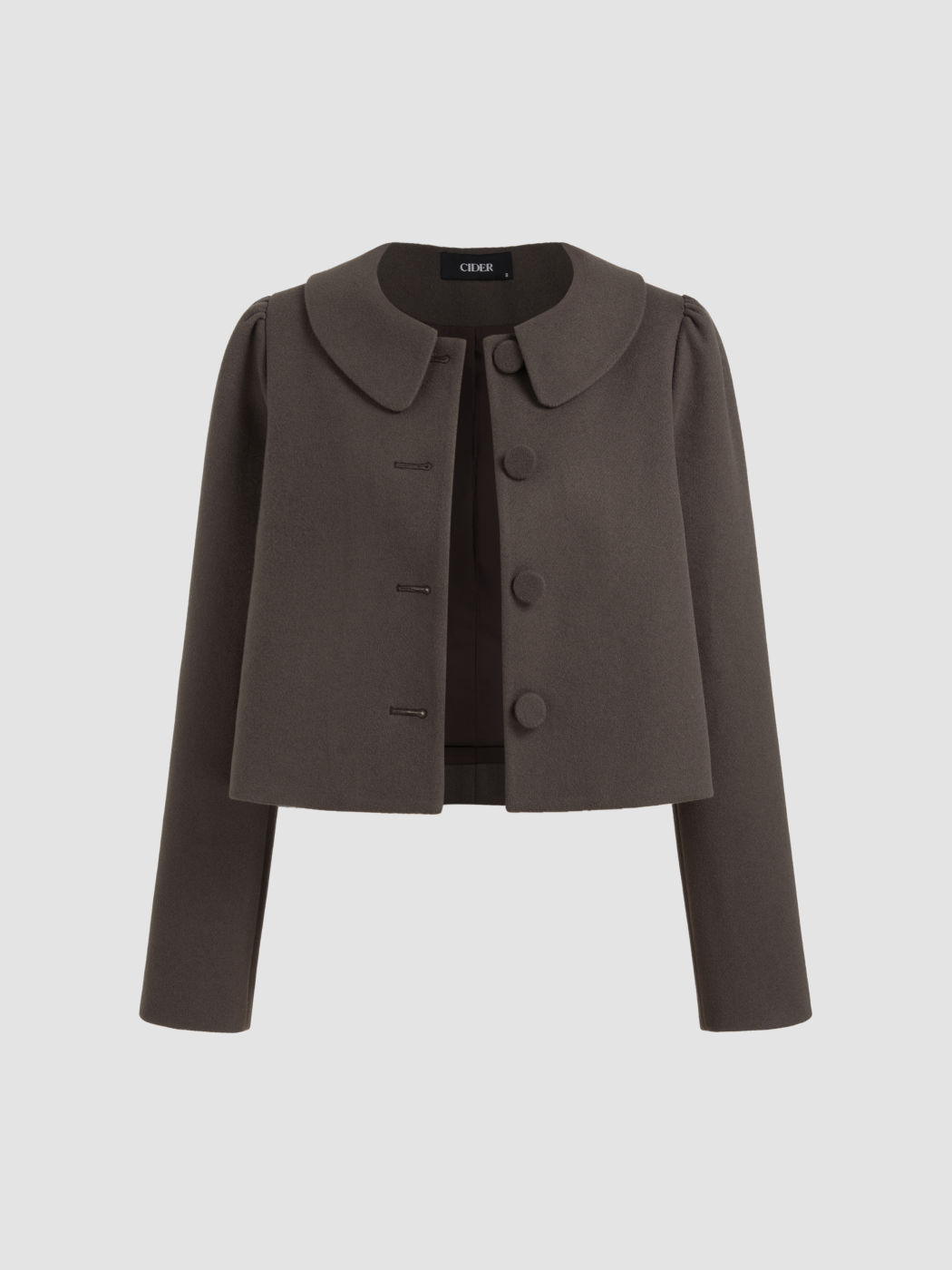 Wool-like Collar Oversized Blazer