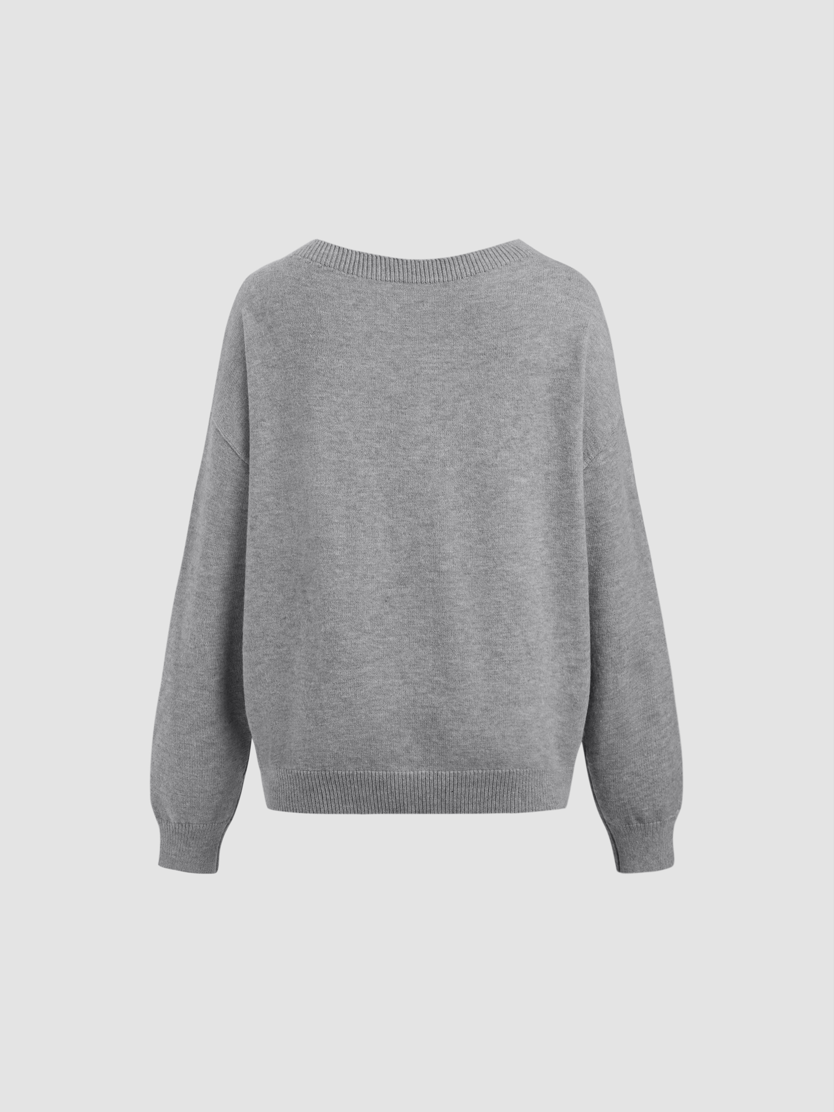 【SATIIIZ】Yer Basic Overfit Knit Organic Oversized Crew - Steel Blue – Colorful Standard