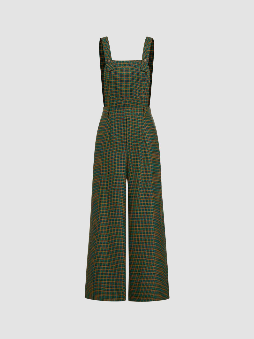 Hahnentritt Tasche Gerade Bein Overalls