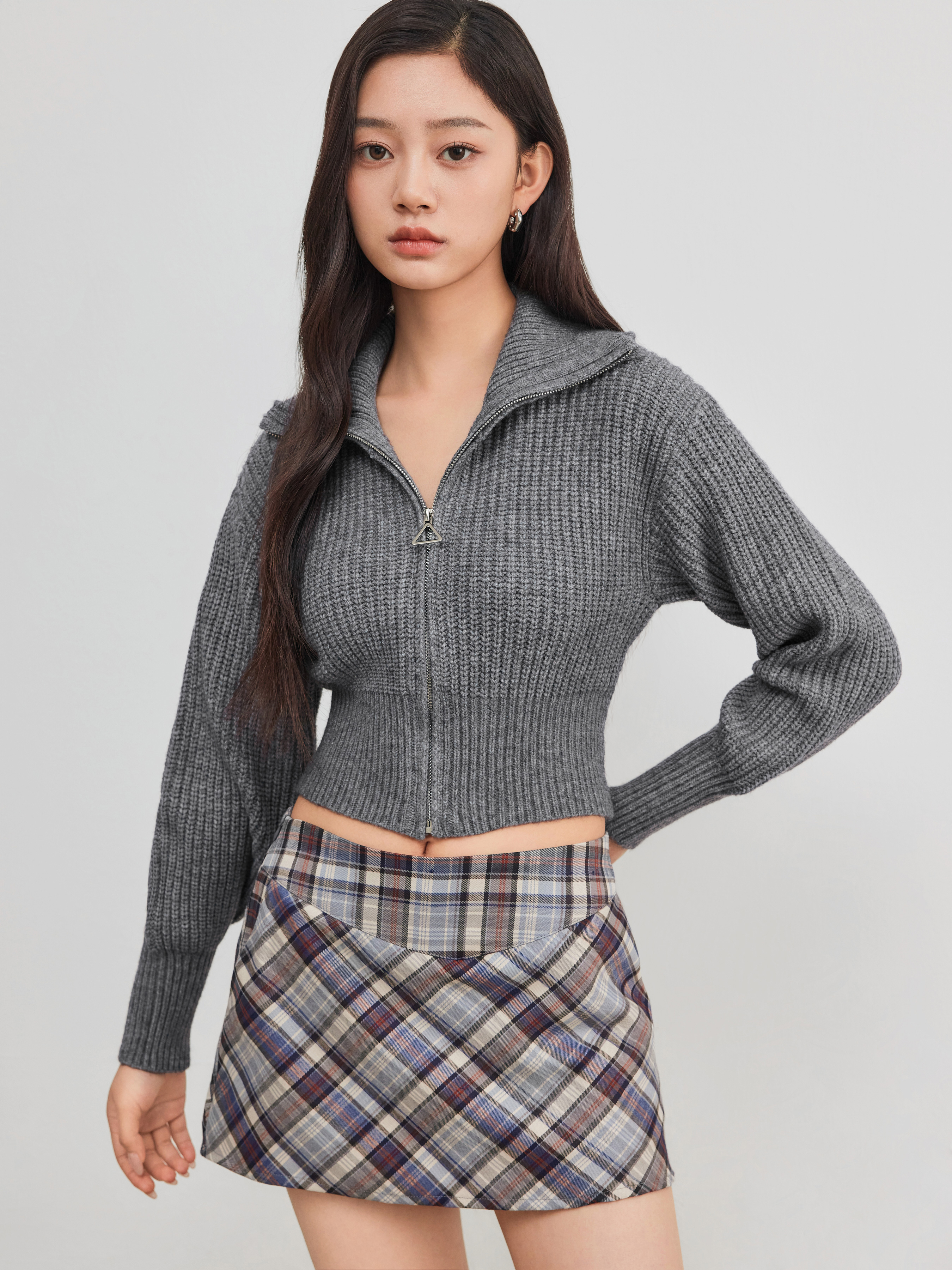 トップス A.PRESSECotton KnitPolo Collar Cardigan A.PRESSE - アプレッセ Cotton Knit Polo Collar Cardigan(25SAP
