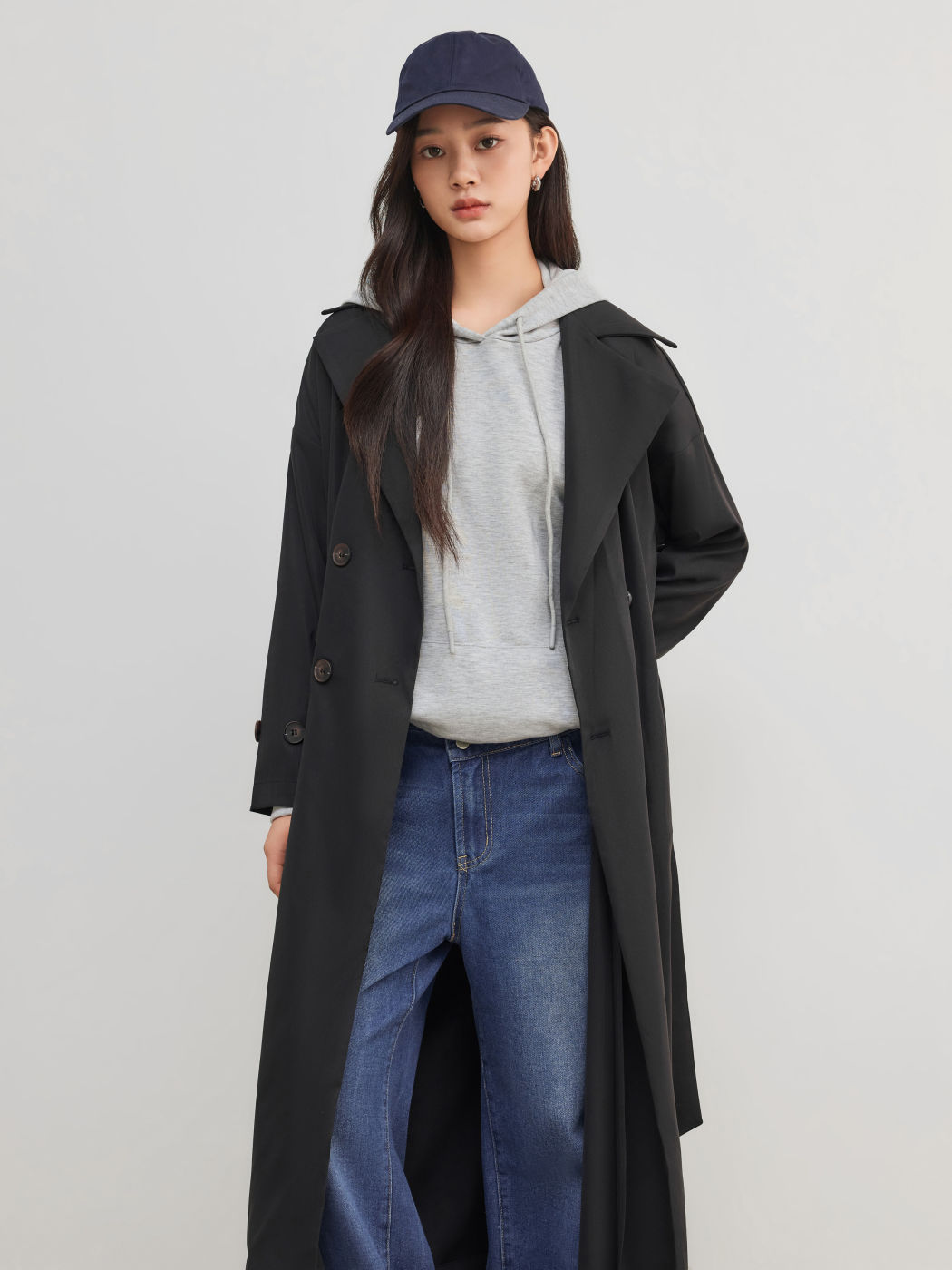 Oversized Trench Coat With Belt