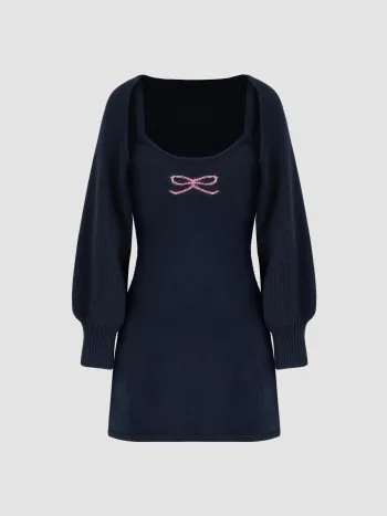 Round Neck Solid Cami Top & Straight Leg Shorts & Cardigan