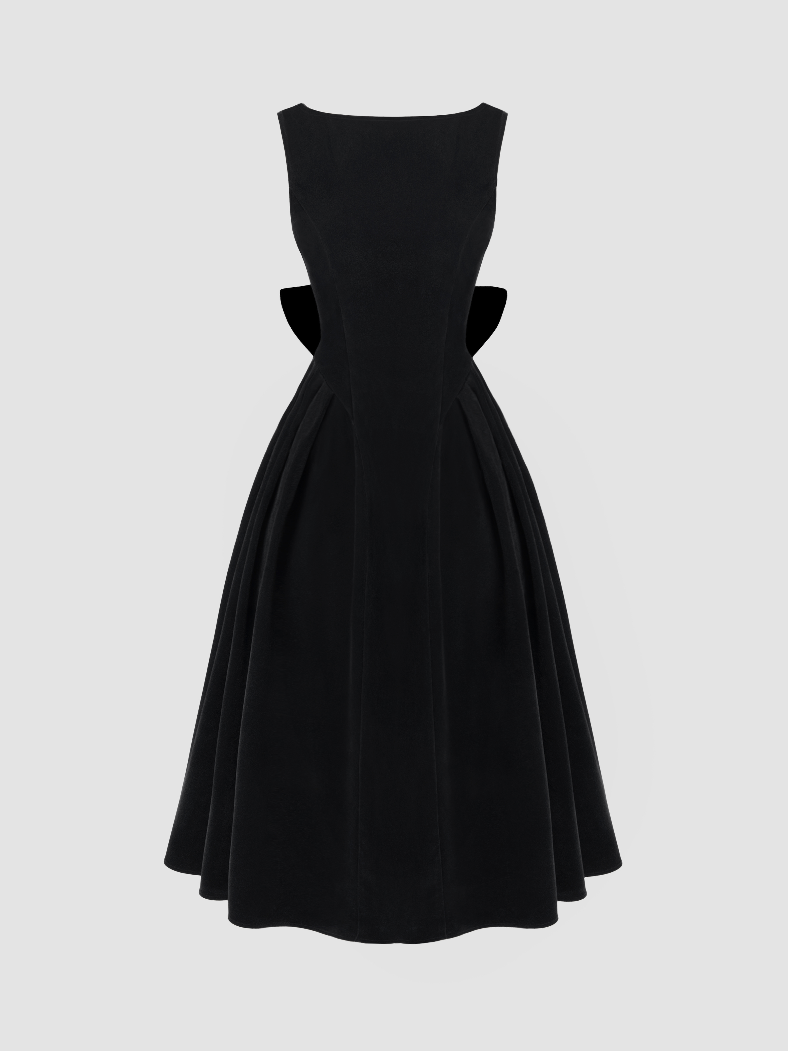 Scuba cutaway neckline midi dress clearance