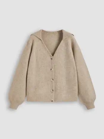 High Neck Solid Knitted Long Sleeve Crop Sweater