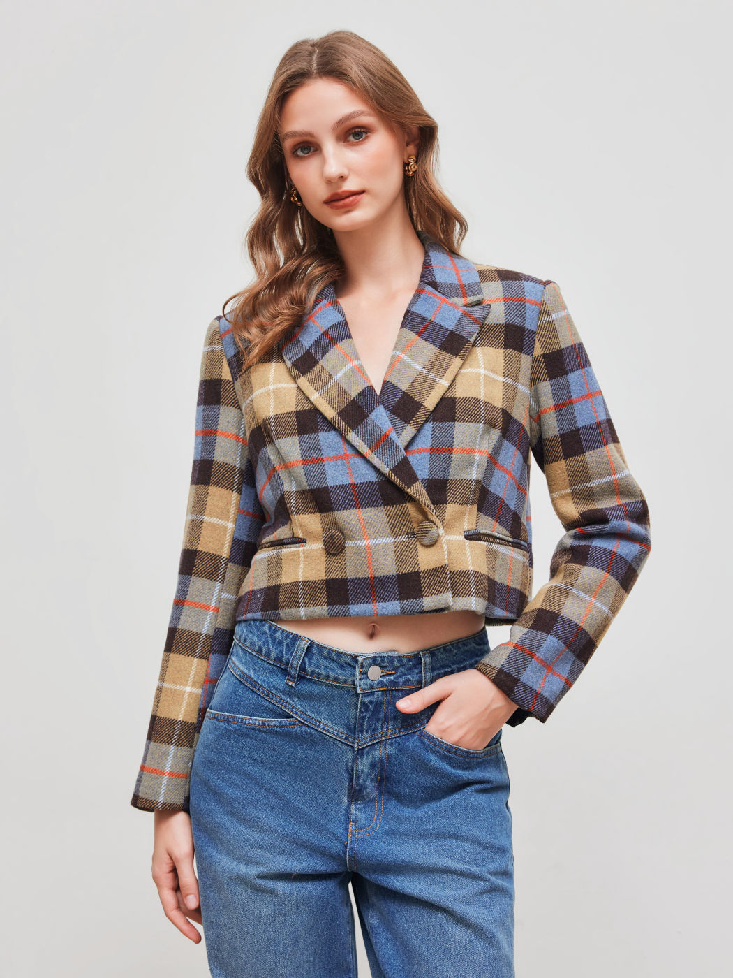 Plaid Blazer
