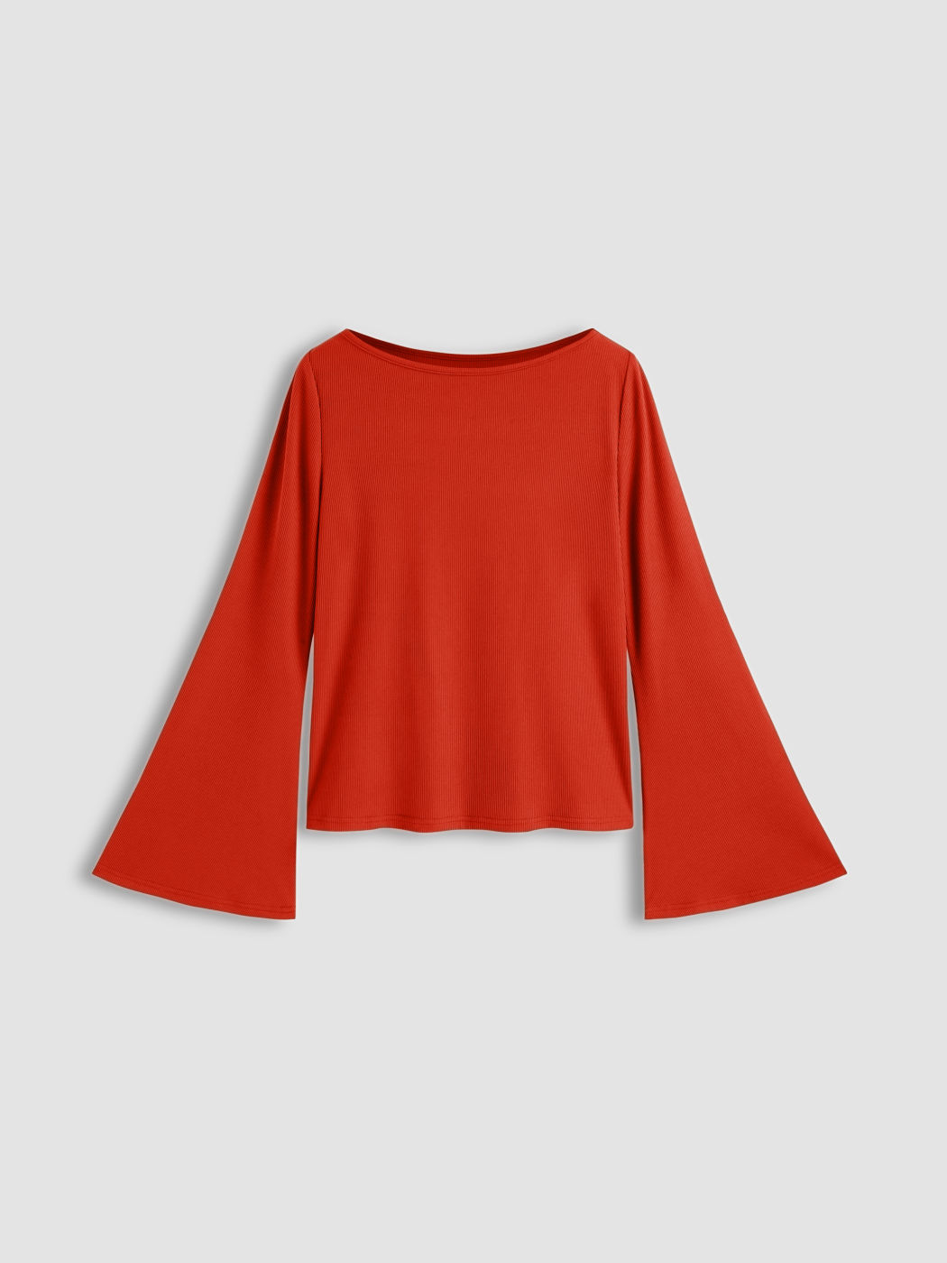 Boat Neck Oversized Bell Sleeve Tee
