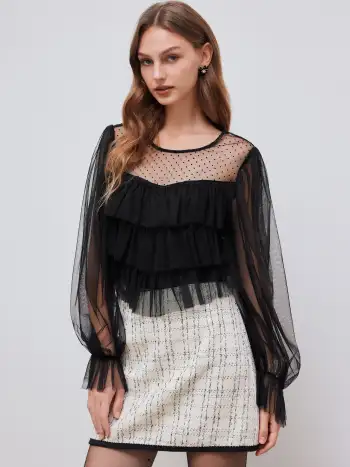 Wool-blend Mid Rise Houndstooth Shorts