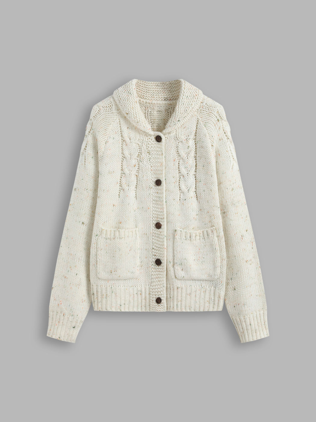 Cable Knit Pocket Cardigan