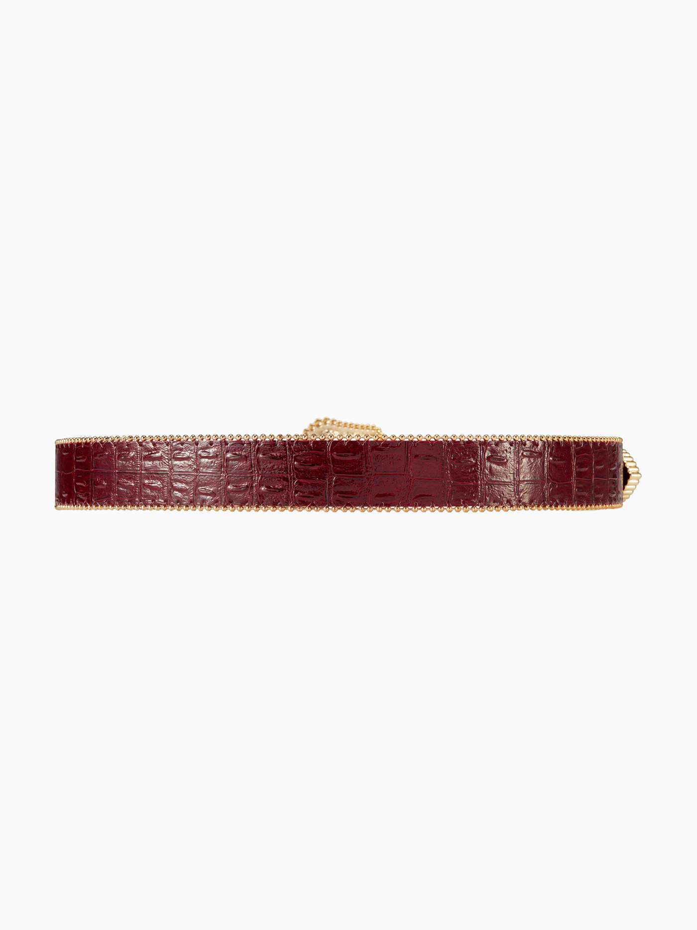 CROCODILE PATTERN ENGRAVED BUCKLE BELT