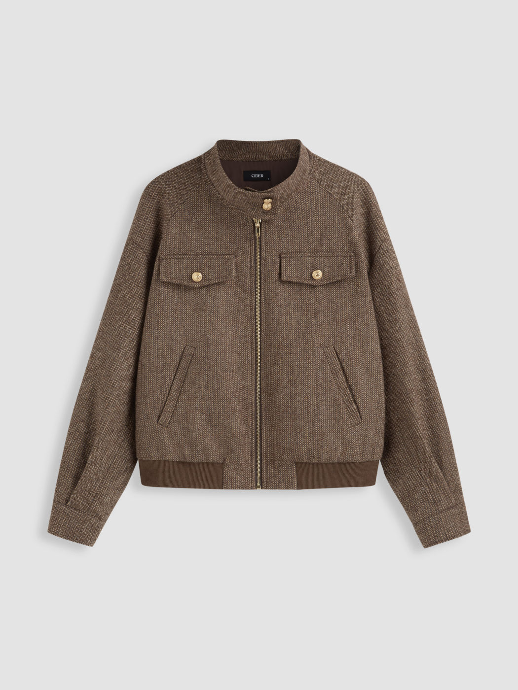 Wollähnliche Stehkragen Oversized Jacken