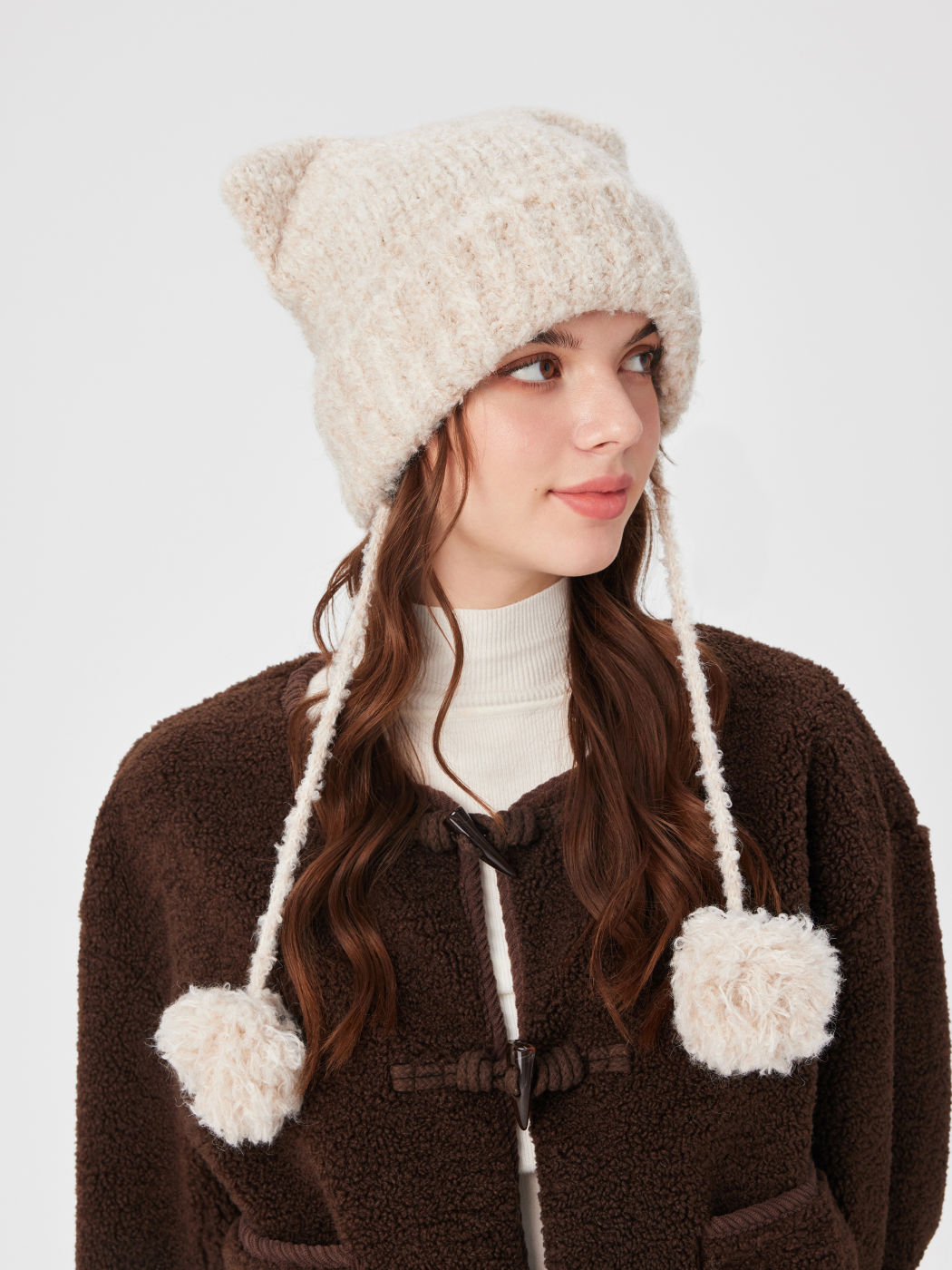 CAT EAR KNITTED BEANIE HAT