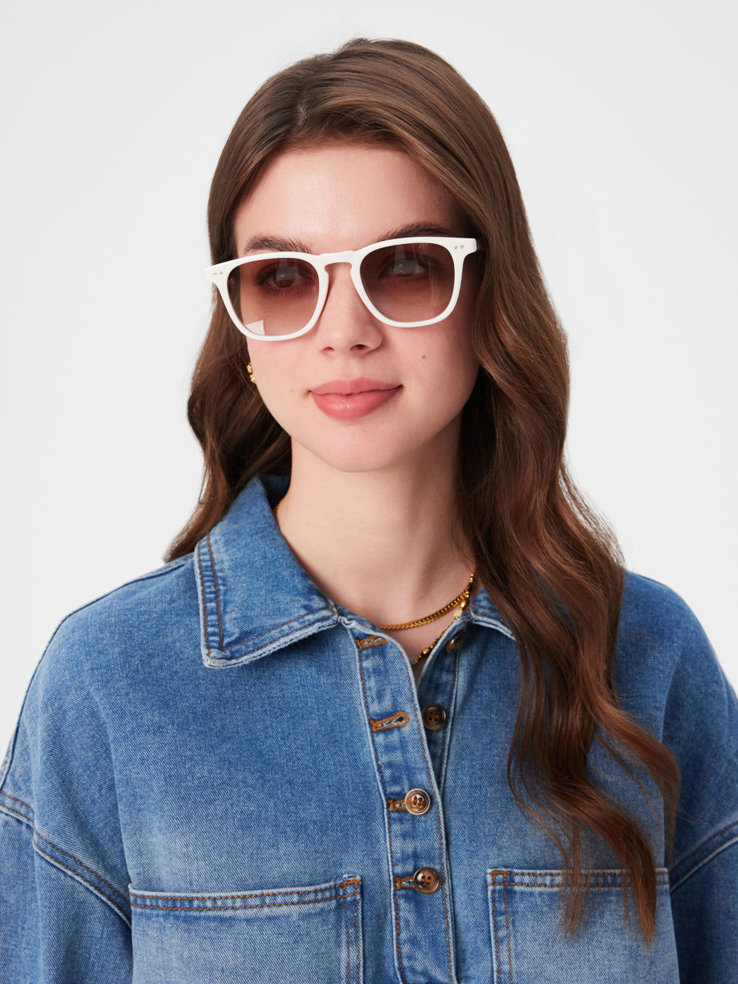 OCCHIALI ALLA MODA TR CON MONTATURA QUADRATA