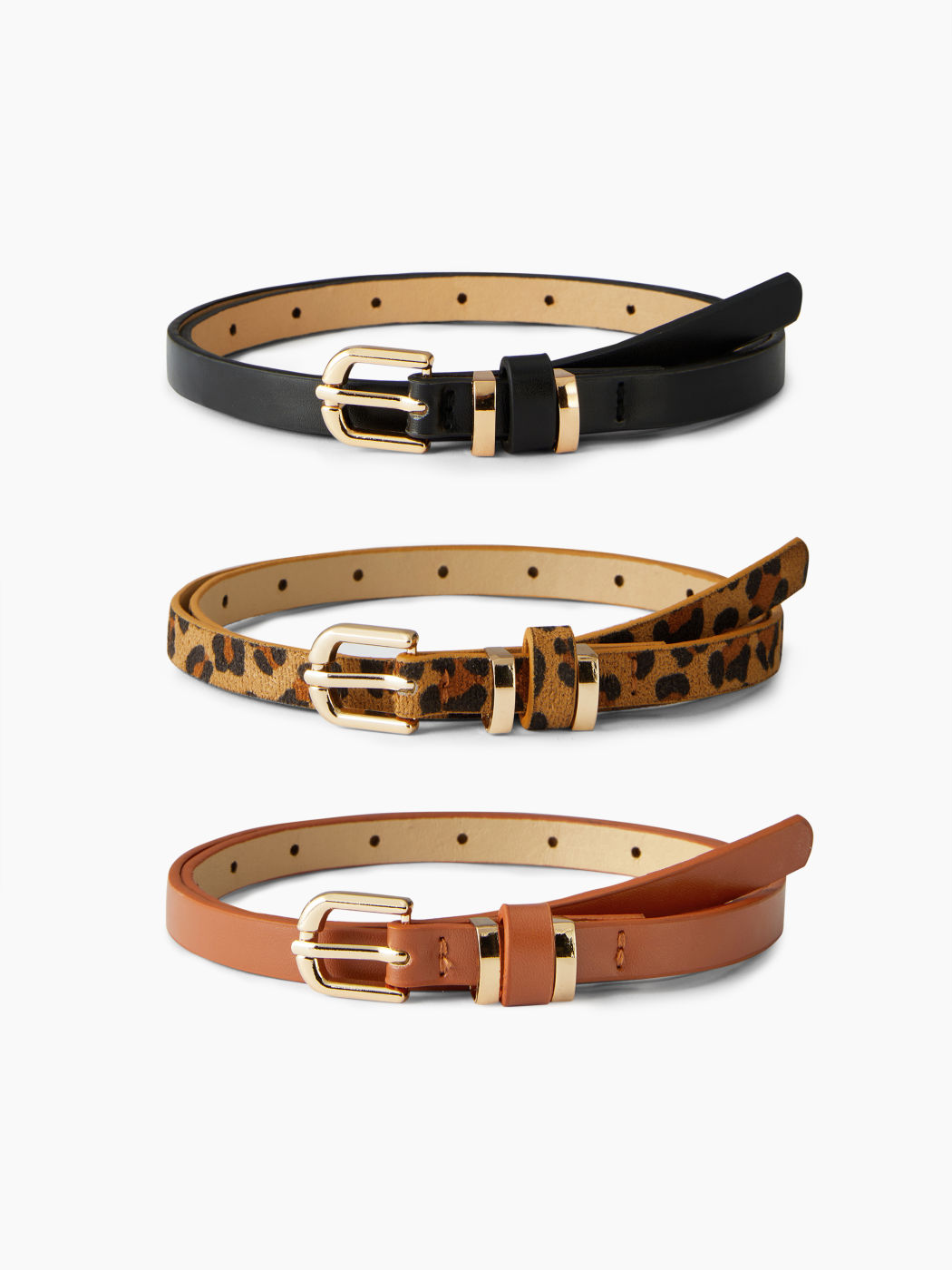 3PCS MODERN SLIM BELT