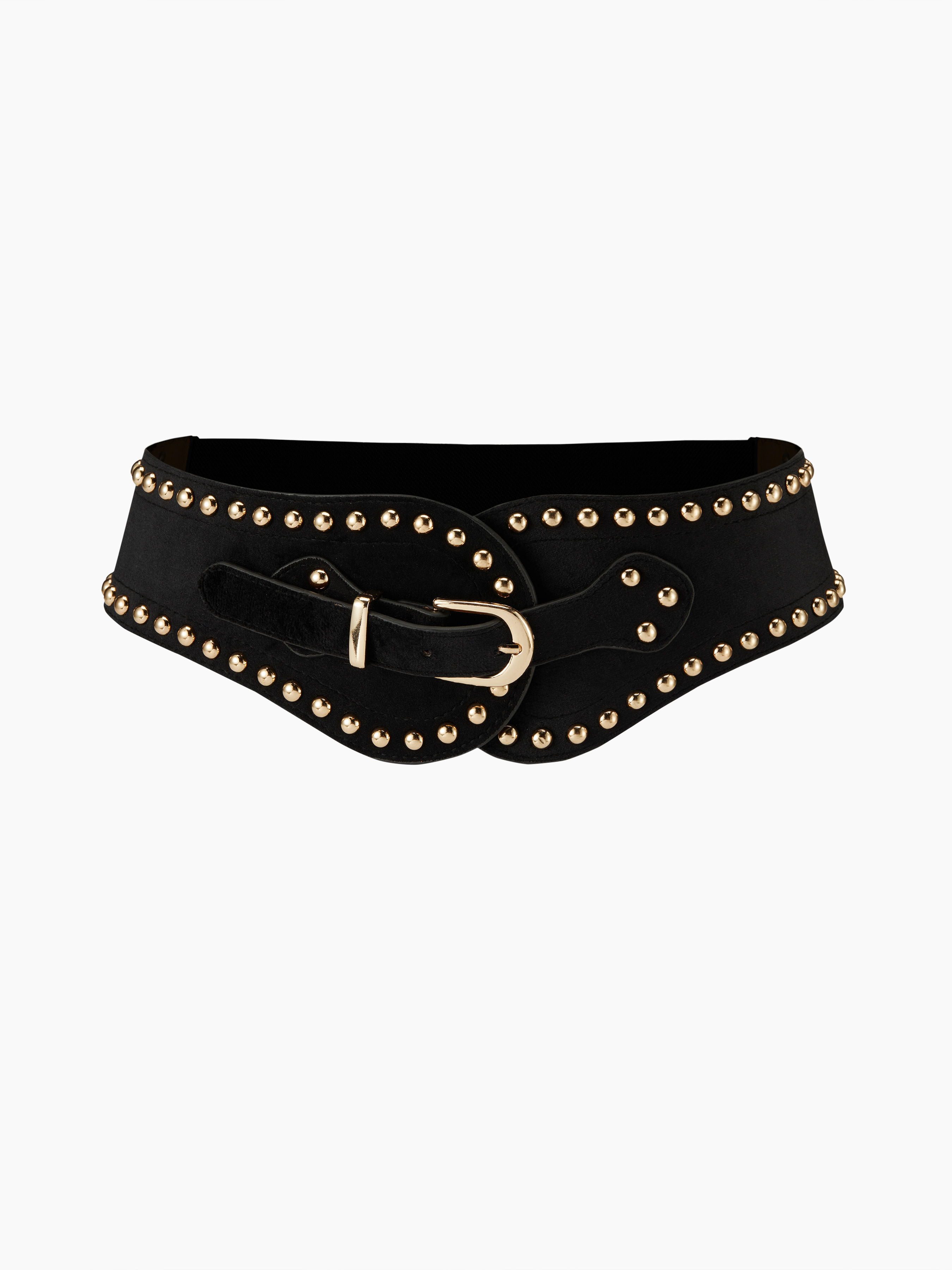 black suede corset belt