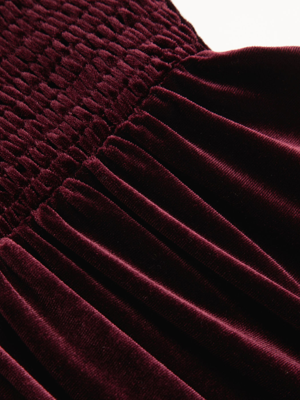Samt Rüschen Minikleid