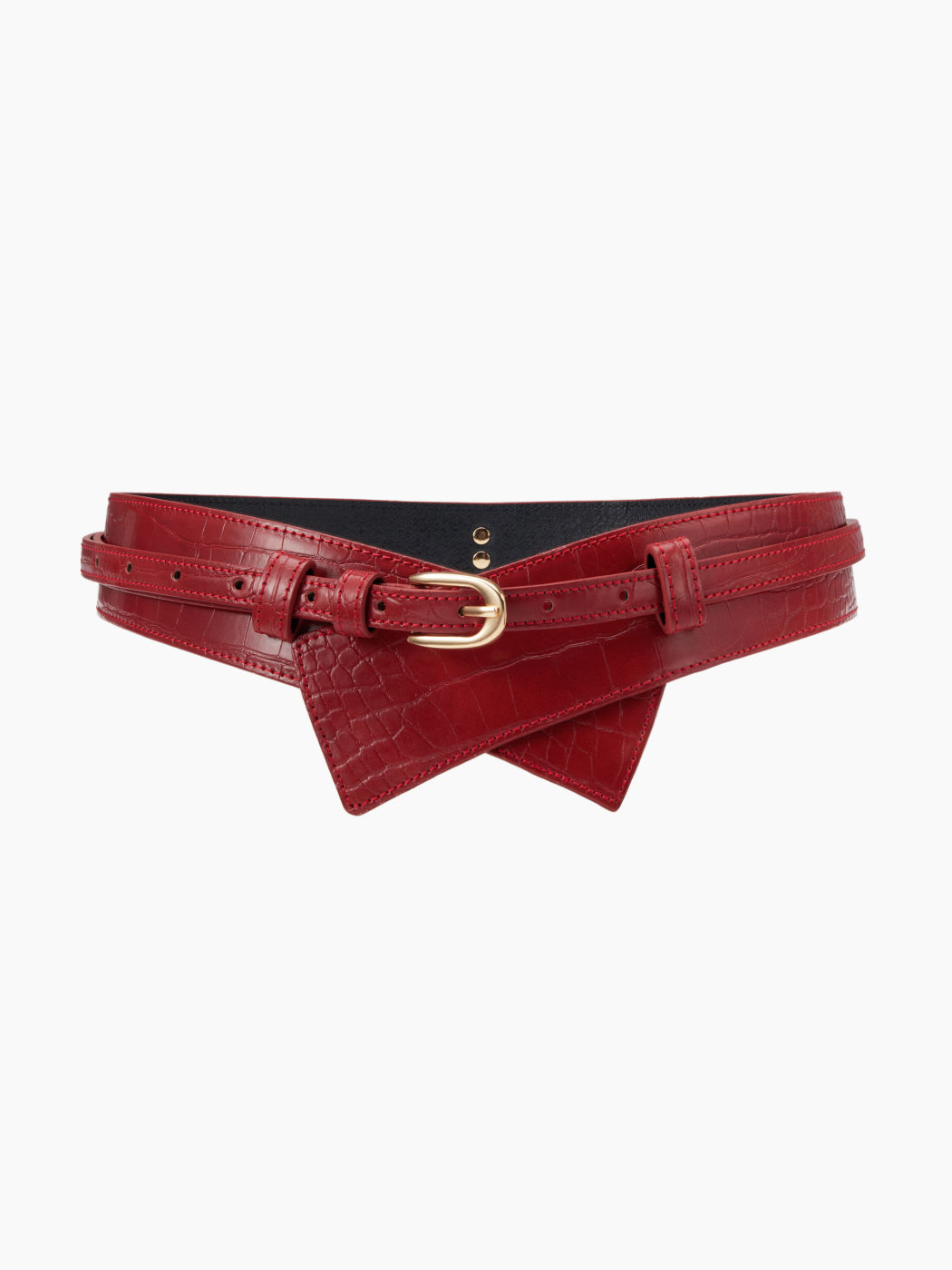 CROCODILE PATTERN CORSET BELT