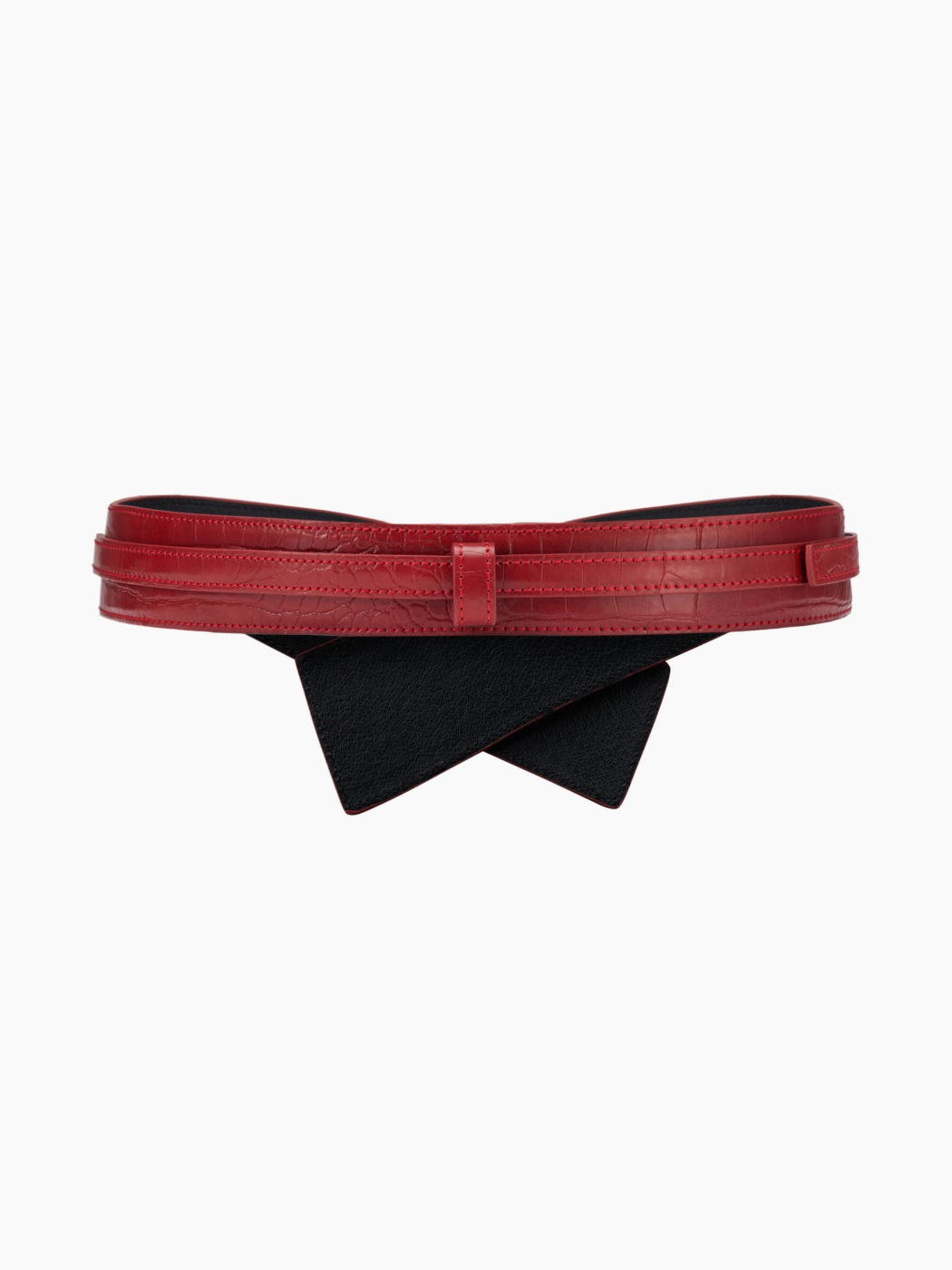 CROCODILE PATTERN CORSET BELT