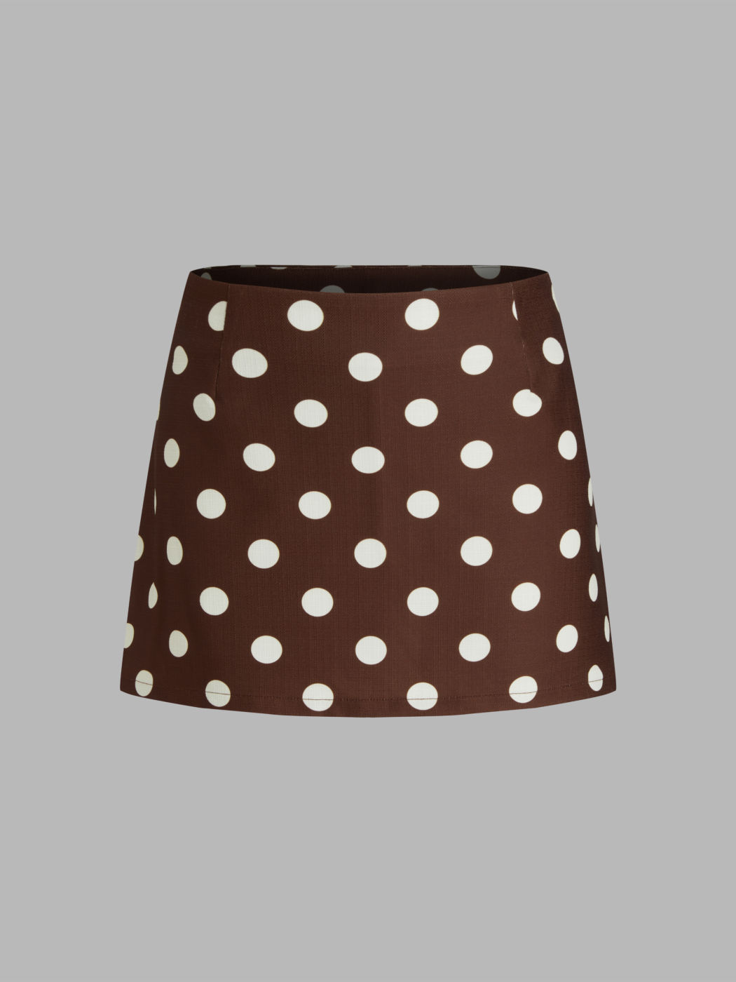 Low Rise Polka Dot Mini Skirt