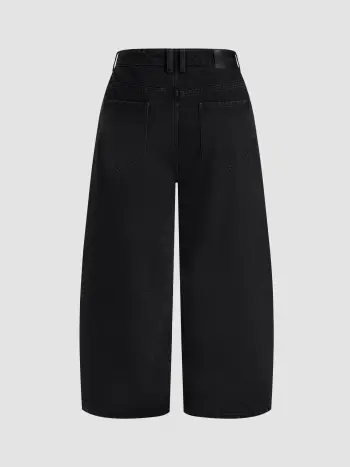 Mid Rise Star Barrel-Leg Jeans Kurve & Plus