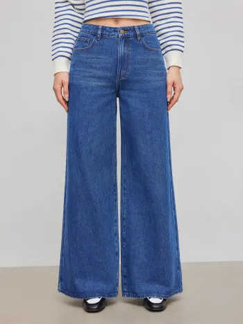Knit Boat Neck Striped Button Sweater