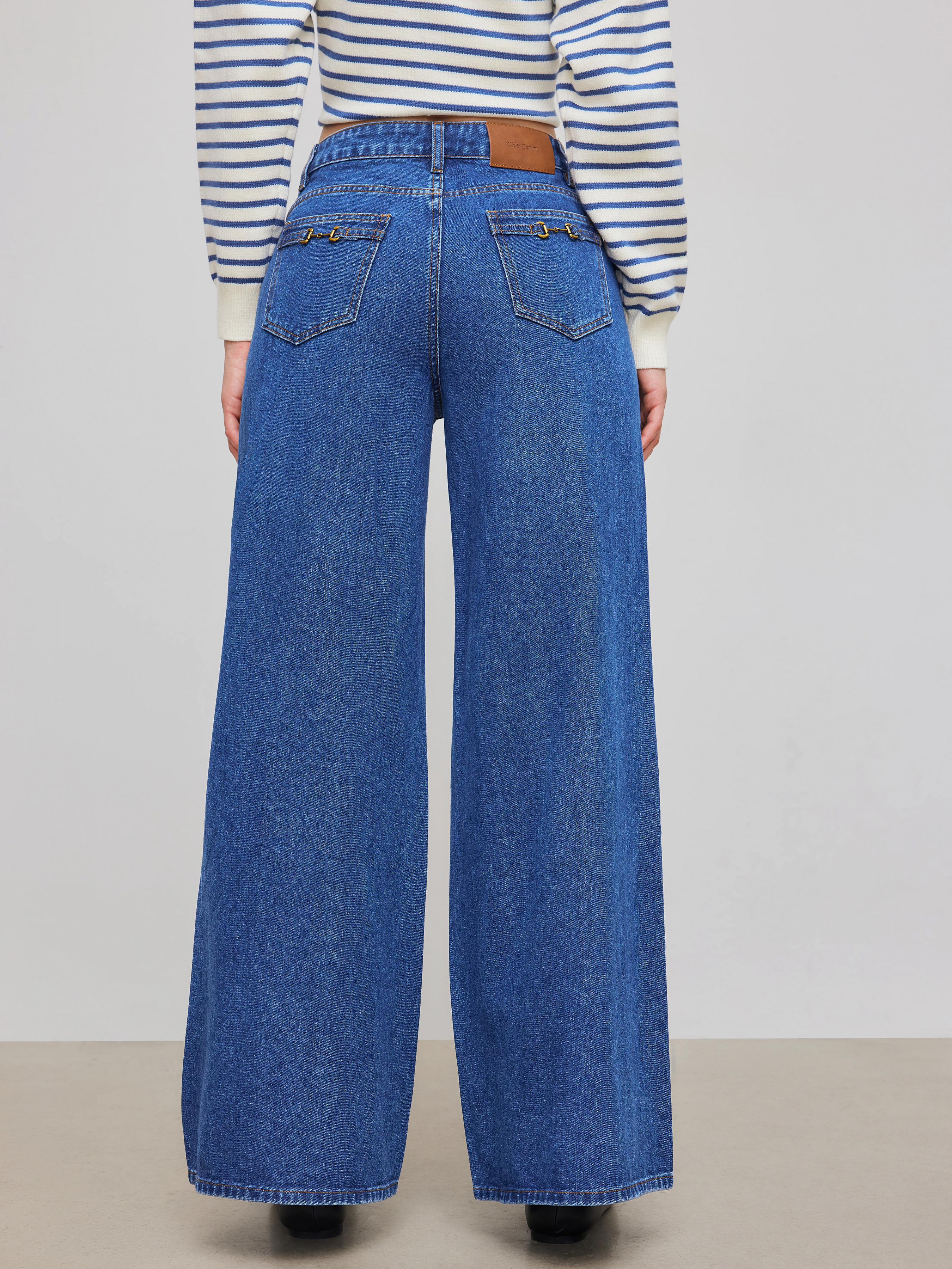 NEVERSEEZ wide leg straight denim デニム NEVERSEEZ wide leg straight denim