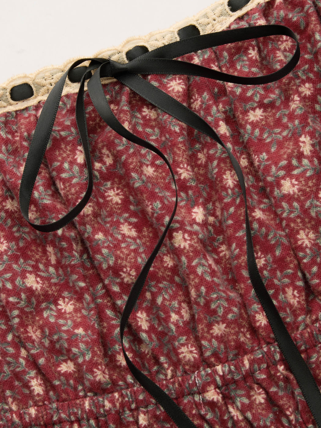 100% Cotton Square Neck Ditsy Floral Shirred Maxi Dress