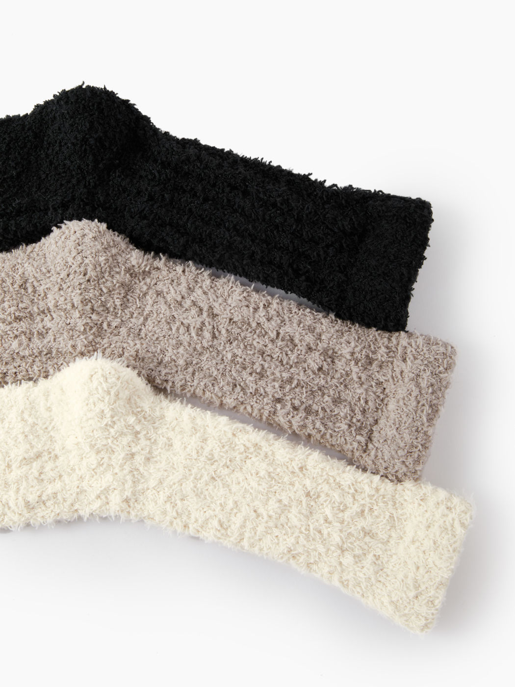 3 PAIRS CORAL FLEECE CREW SOCKS