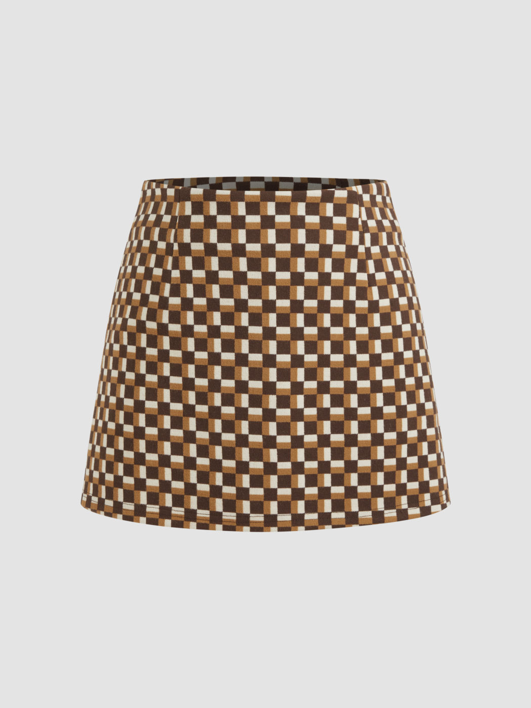 Low Rise Geometric Mini Skirt