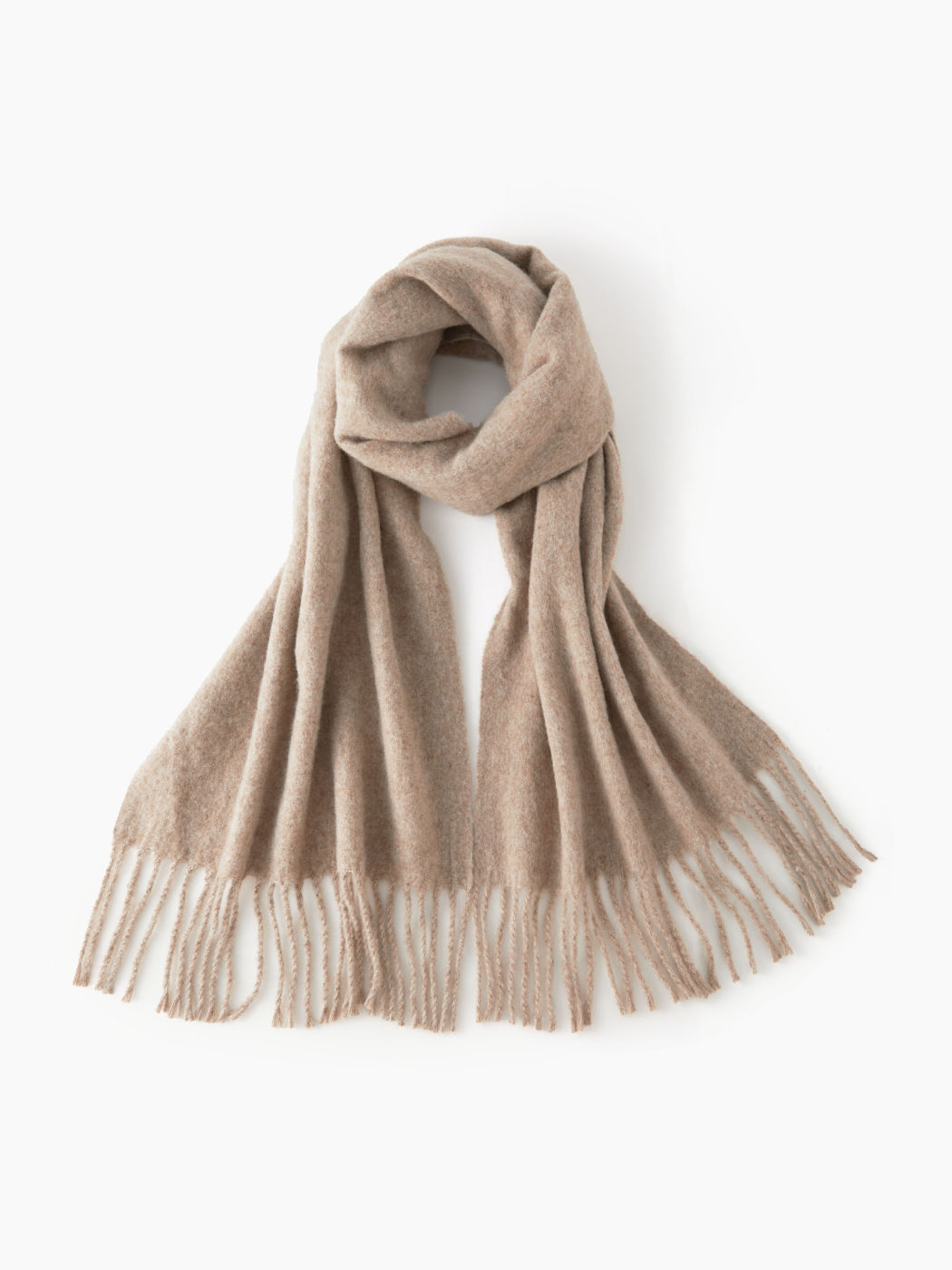 SCIARPA IN MISTO LANA CON NAPPE