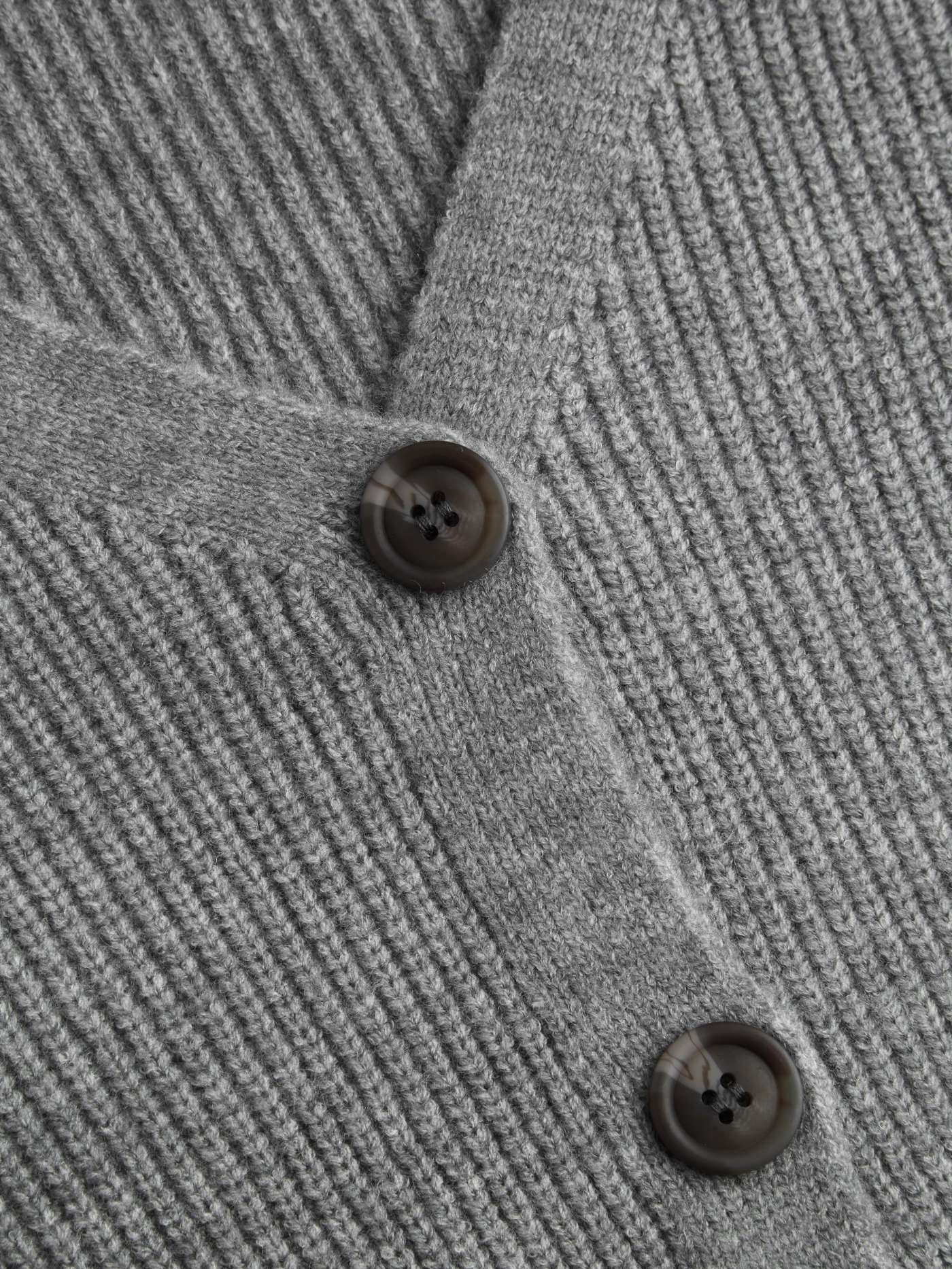 Basic & Thermal Knit Fabric Knit V-neck Solid Button Crop Cardigan For Daily Casual