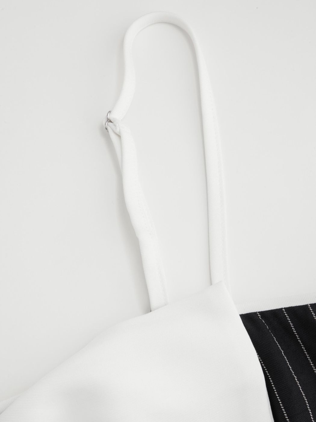Square Neck Striped Bowknot Mini Dress Curve & Plus