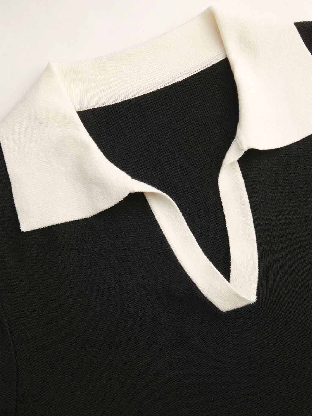 Colletto a contrasto con rilegatura Mini abito a maniche lunghe Curve & Plus