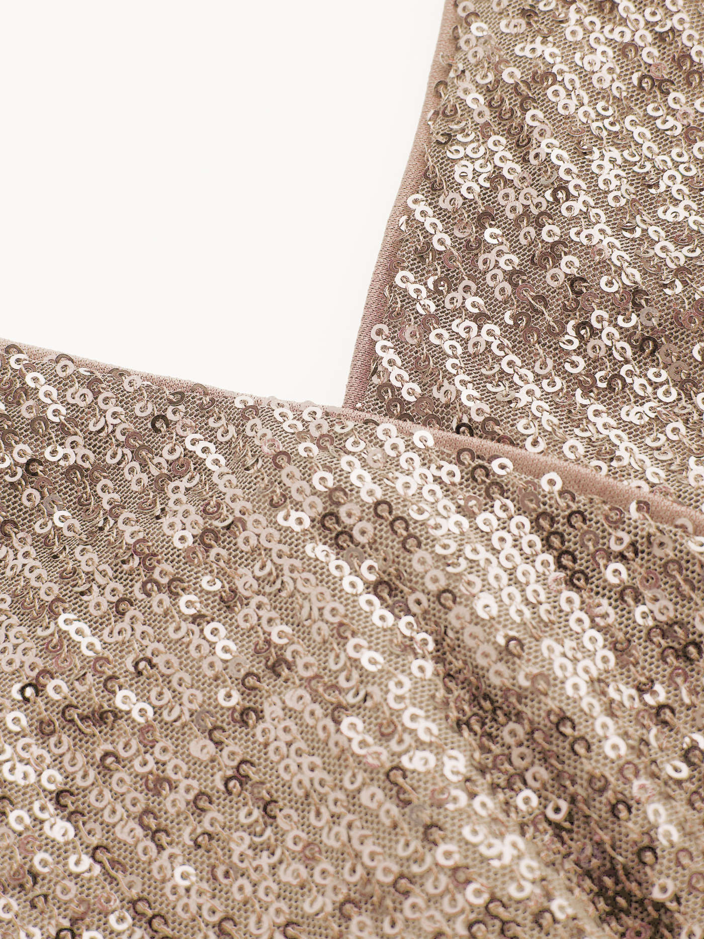 Sequins Sequin V-neck Solid Belted Wide Leg Jumpsuit