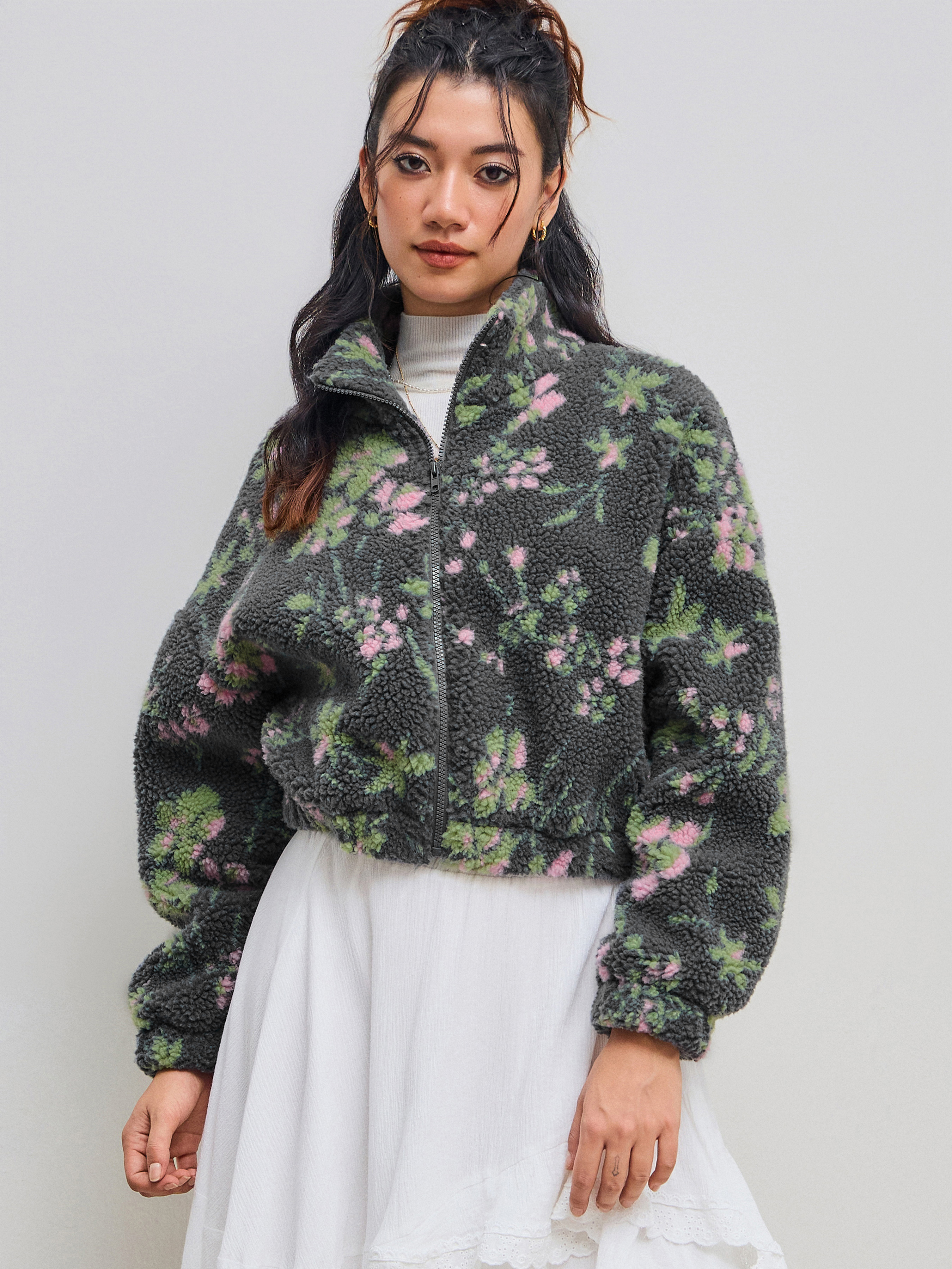 Countryside Core Fleece Fleece High Neck Graphic Zipper